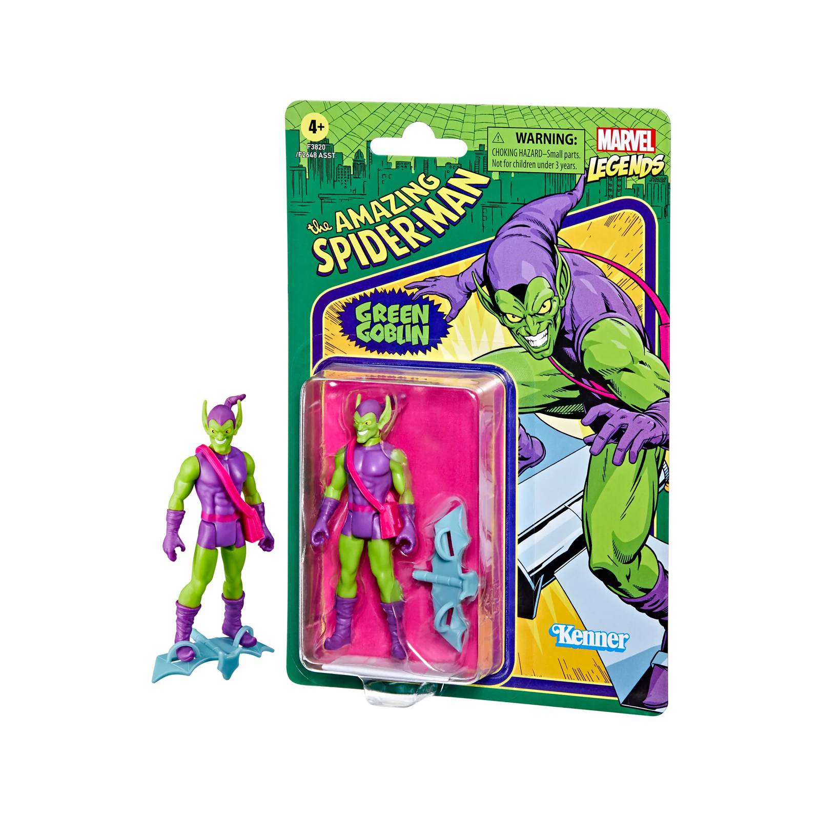 Figura Marvel Legends Retro: Spiderman - Duende Verde