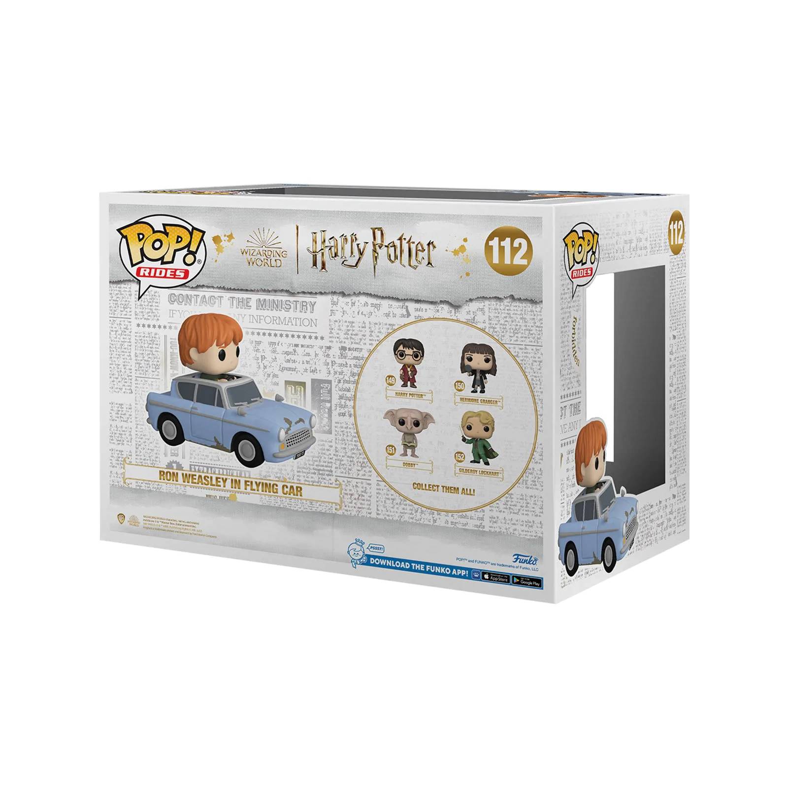 Figura Funko Pop Rides: Ron Weasley Carro Volador 112