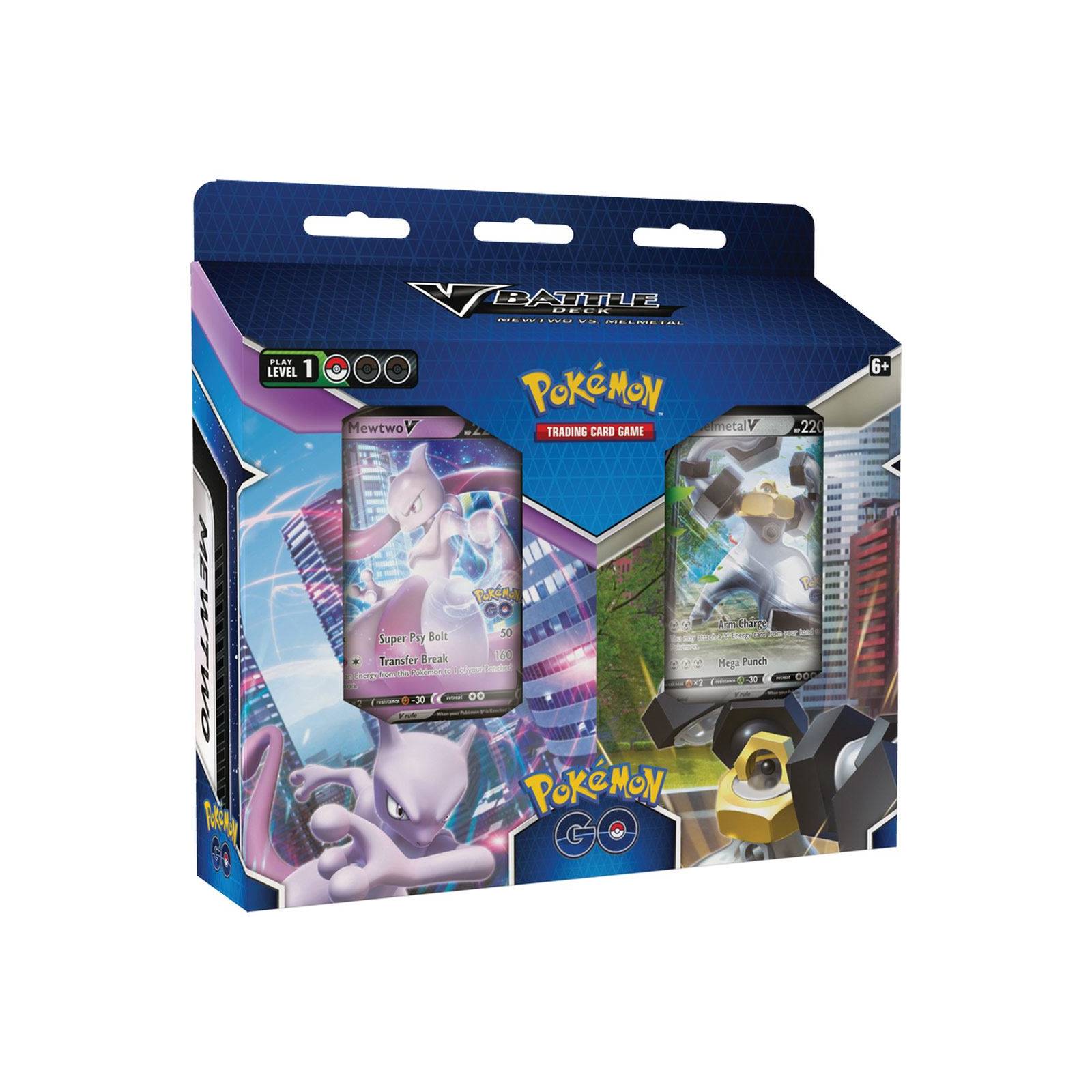 Caja Cartas Pokémon Go TCG: V Battle Deck Mewtwo Vs Melmetal