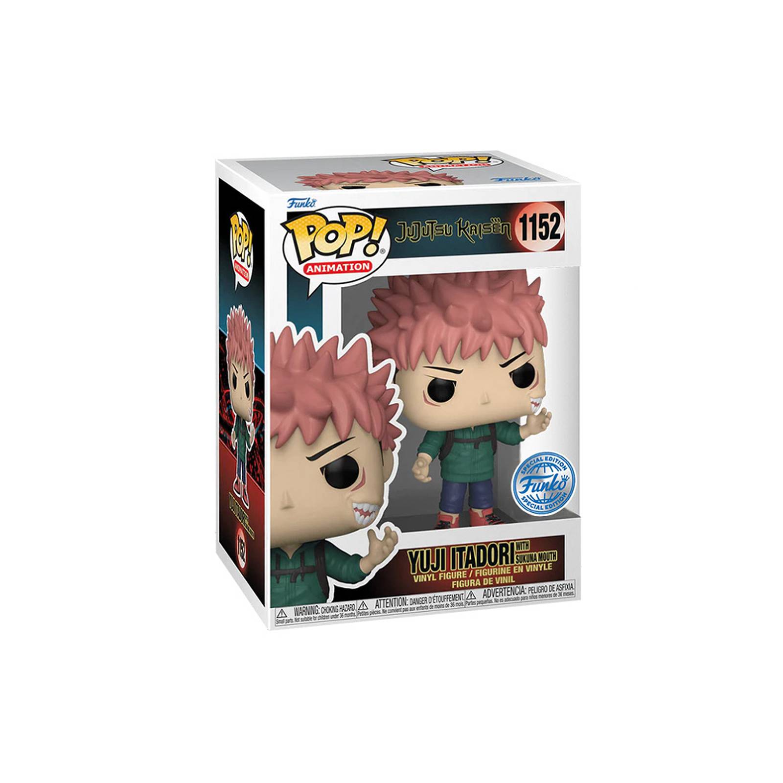 Funko Pop: Jujutsu Kaisen - Yuji Itadori boca de Sukuna 1152