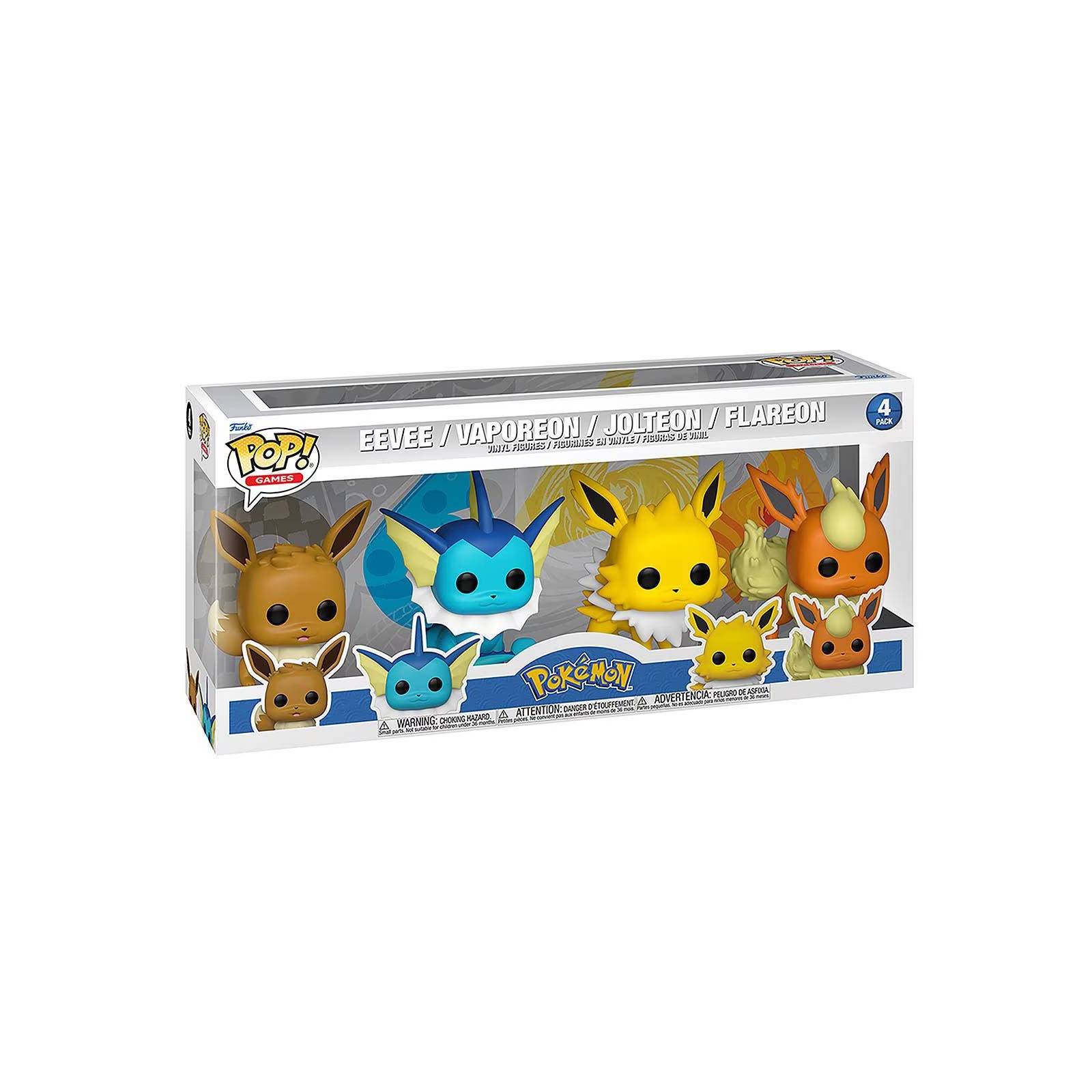 Funko Pop Games Pokemon Eevee / Vaporeon / Jolteon / Flareon