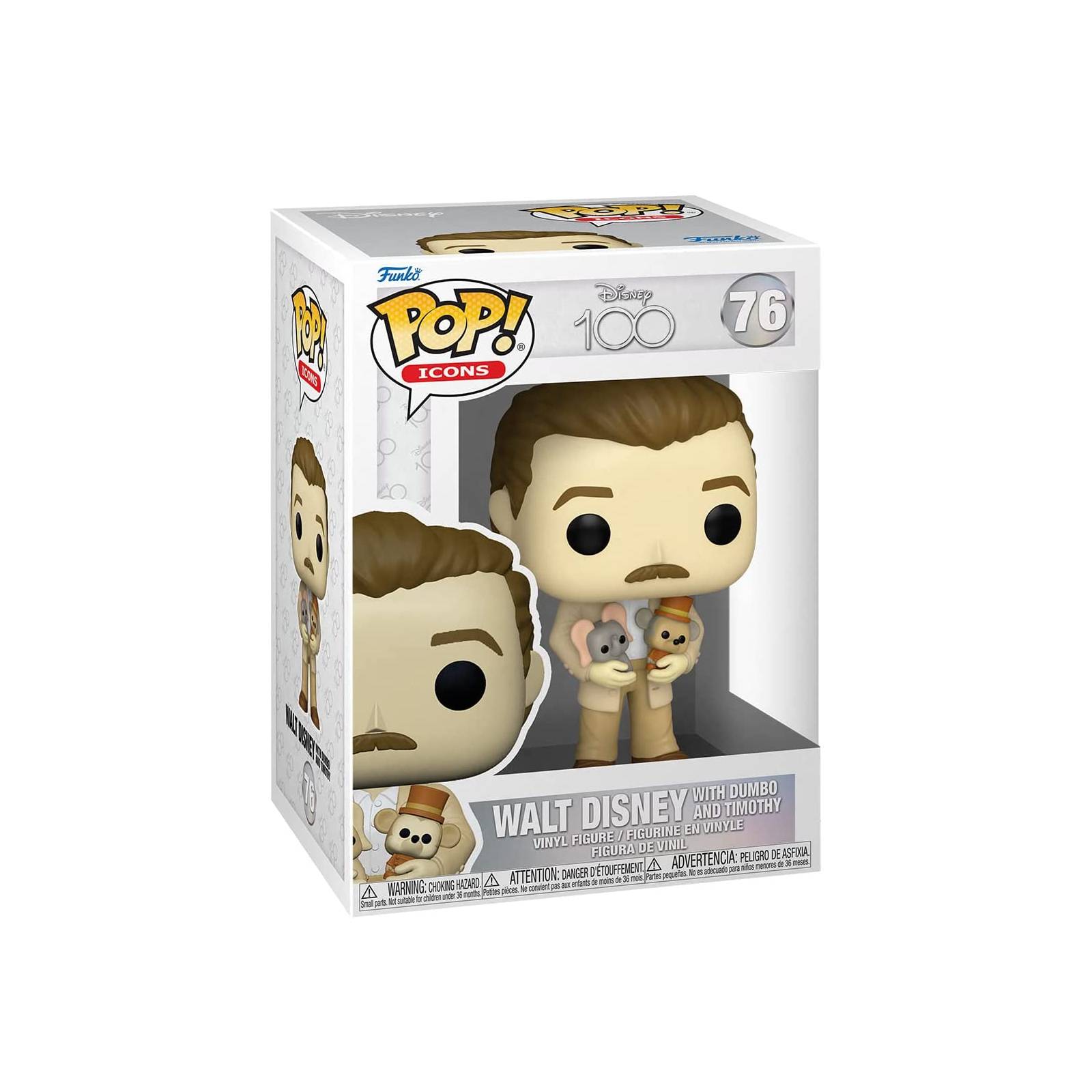 Funko Pop Icons: Disney 100 - Walt Disney with Dumbo 76