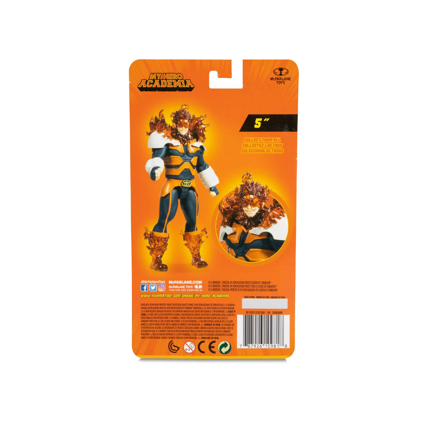 Figura McFarlane: My Hero Academia - Endeavor 5 Pulgadas
