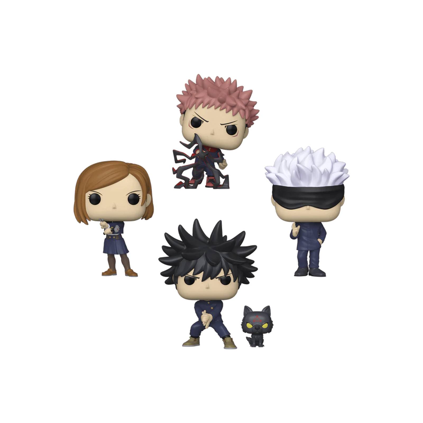 Funko Pop: Jujutsu Kaisen - Yuji, Megumi, Nobara y Gojo