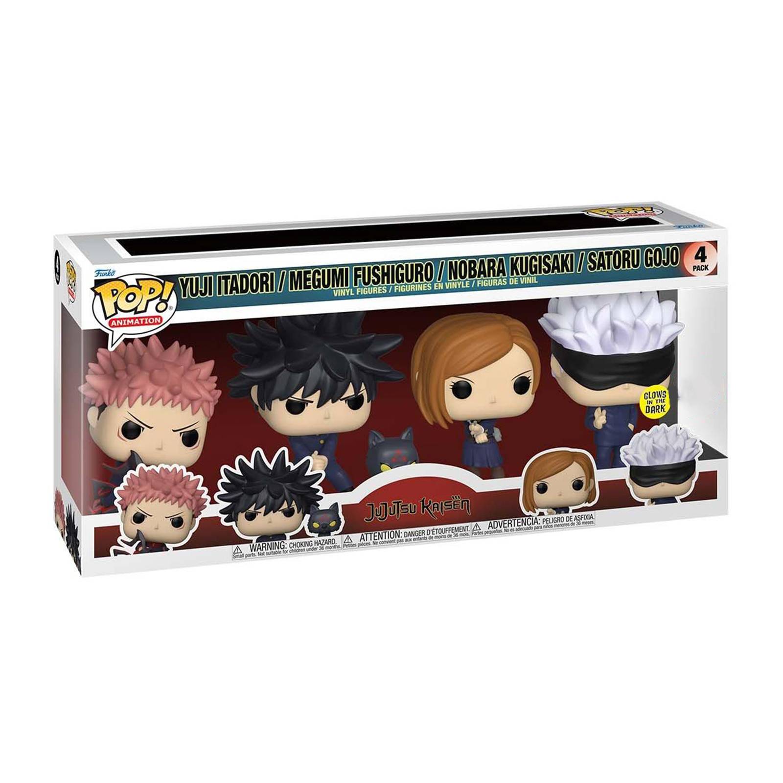 Funko Pop: Jujutsu Kaisen - Yuji, Megumi, Nobara y Gojo