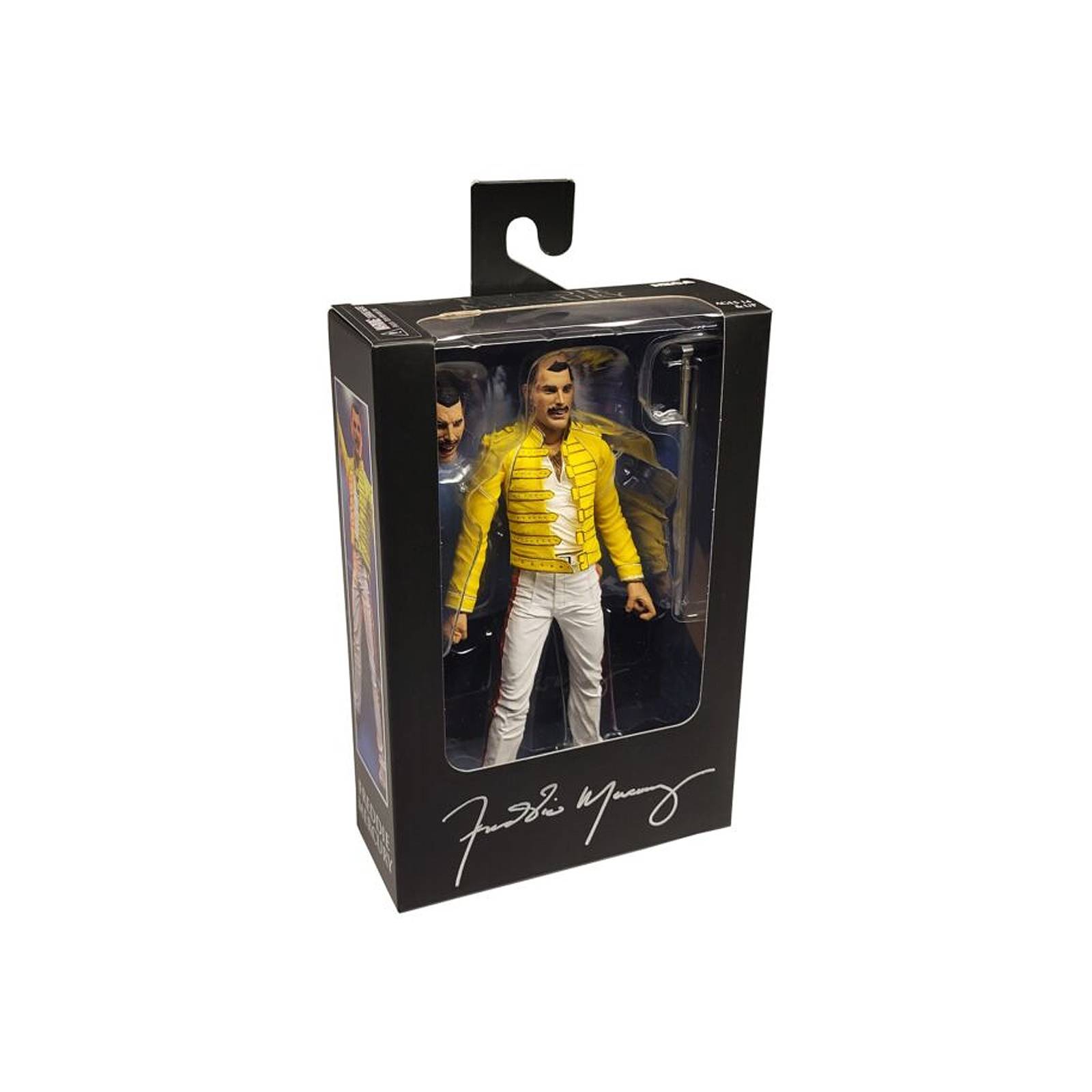Figura Neca Freddie Mercury Chaqueta Amarilla 7 Pulgadas
