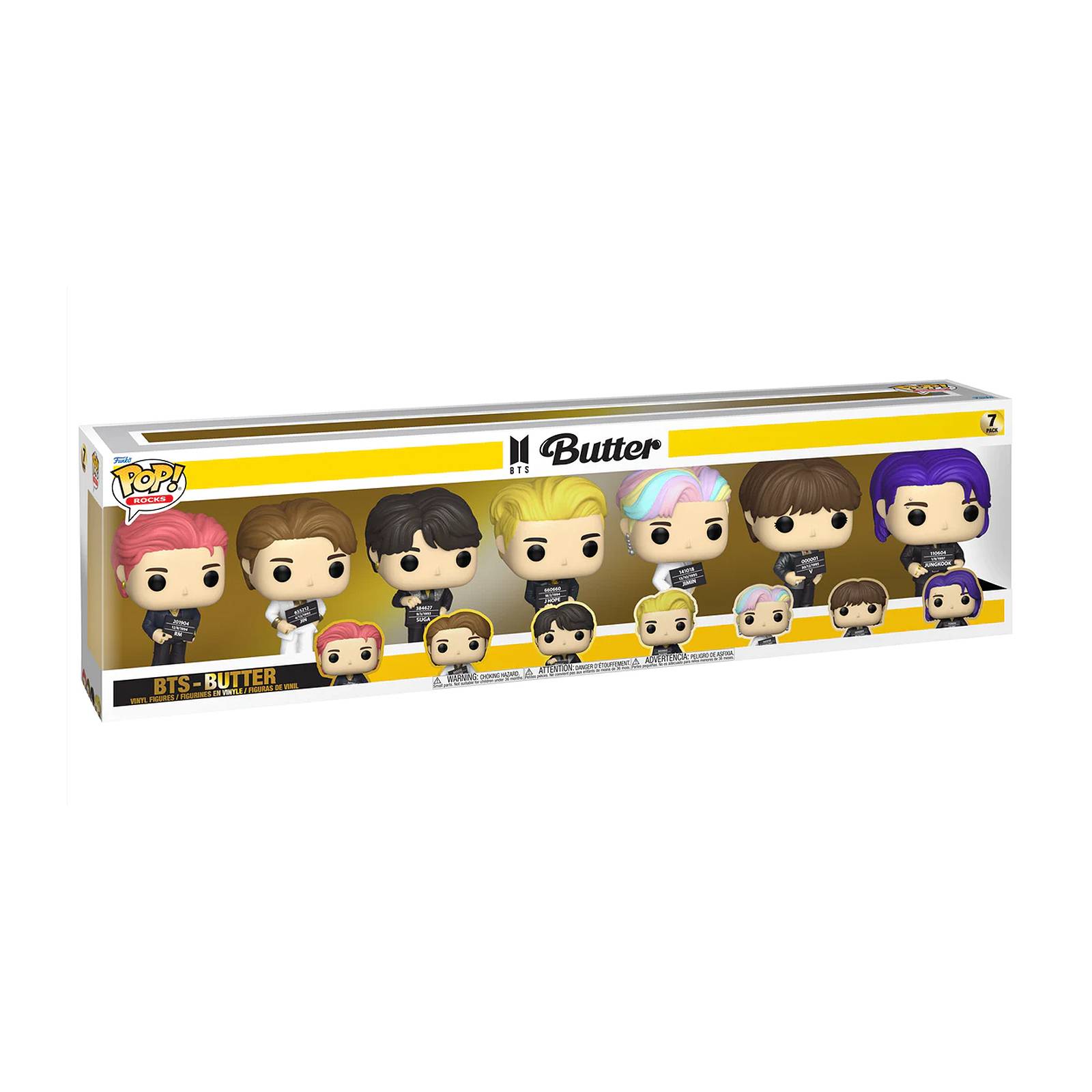 Funko Pop Rocks BTS Butter Banda Completa 7 Pack