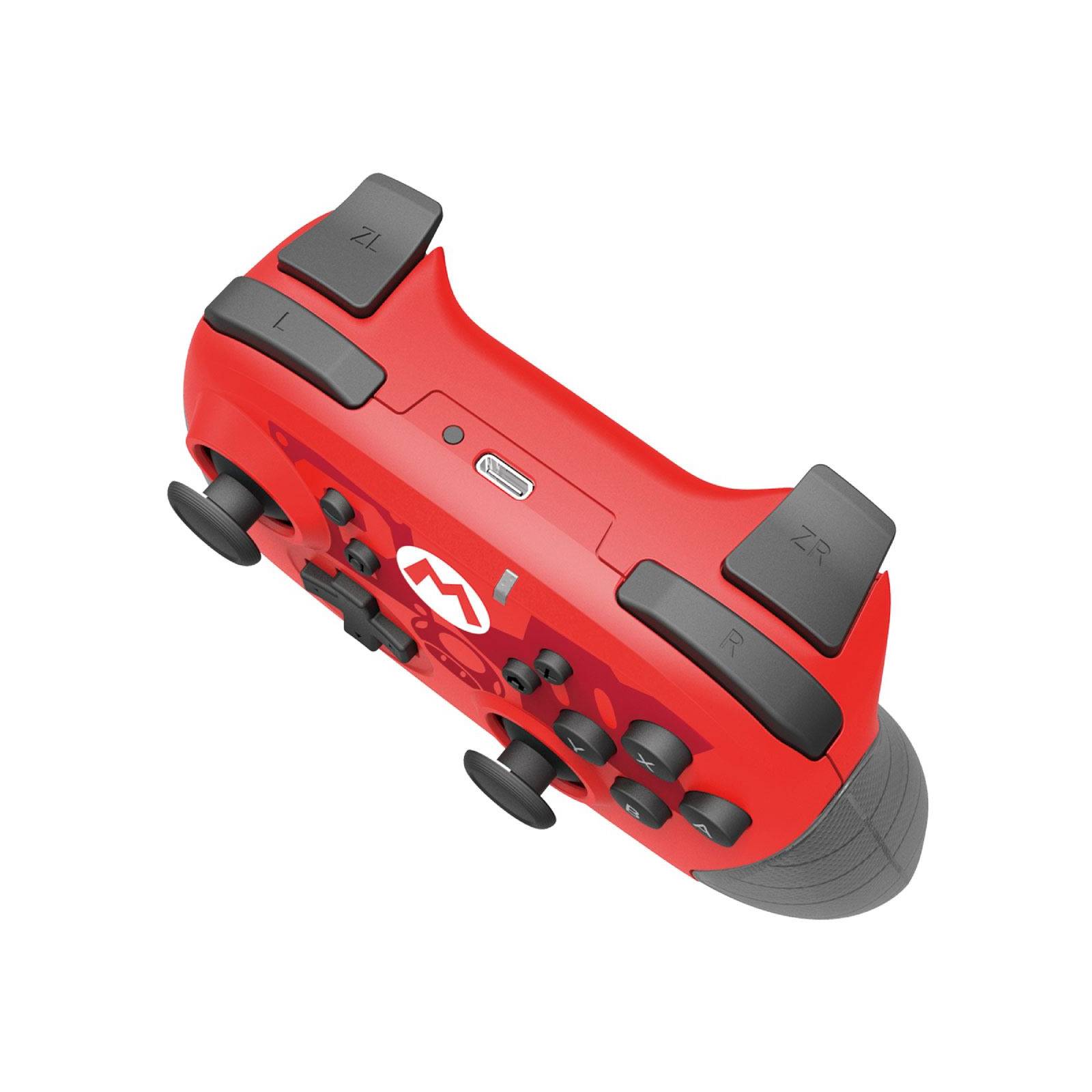 Control Nintendo Switch Inalambrico Horipad Mario Bros Rojo