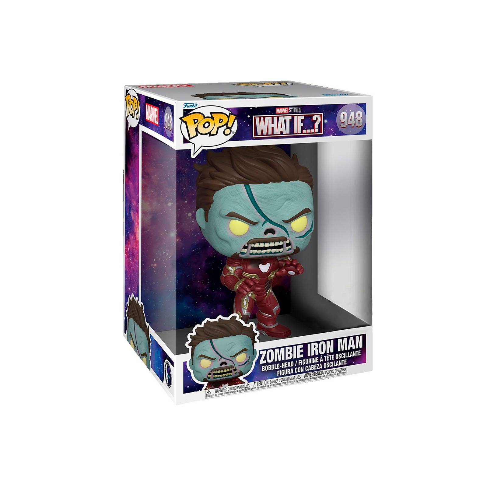 Figura Funko Pop Marvel What If Iron Man Zombie Jumbo 948