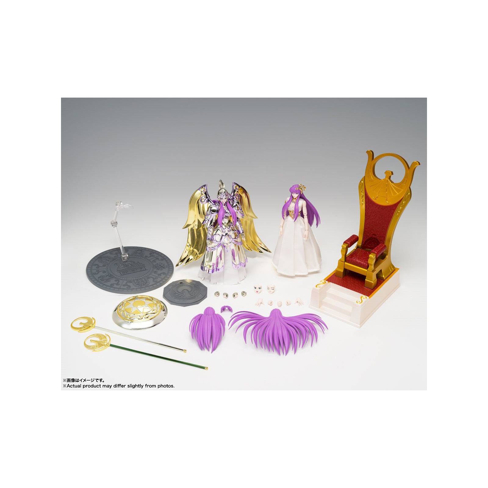 Bandai Myth Cloth Ex Diosa Athena Y Saori Kido Metal Divine