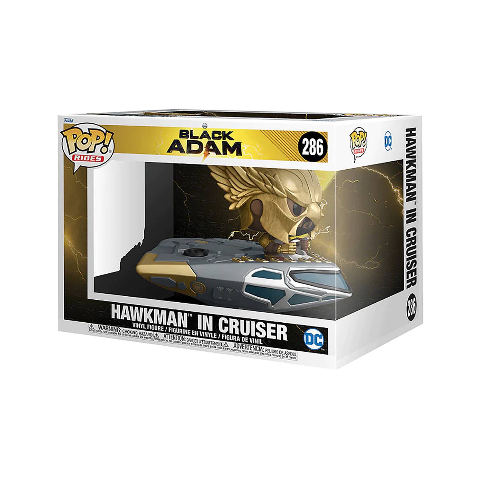 Funko Pop Ride Super DC Black Adam - Hawkman En Cruiser 286