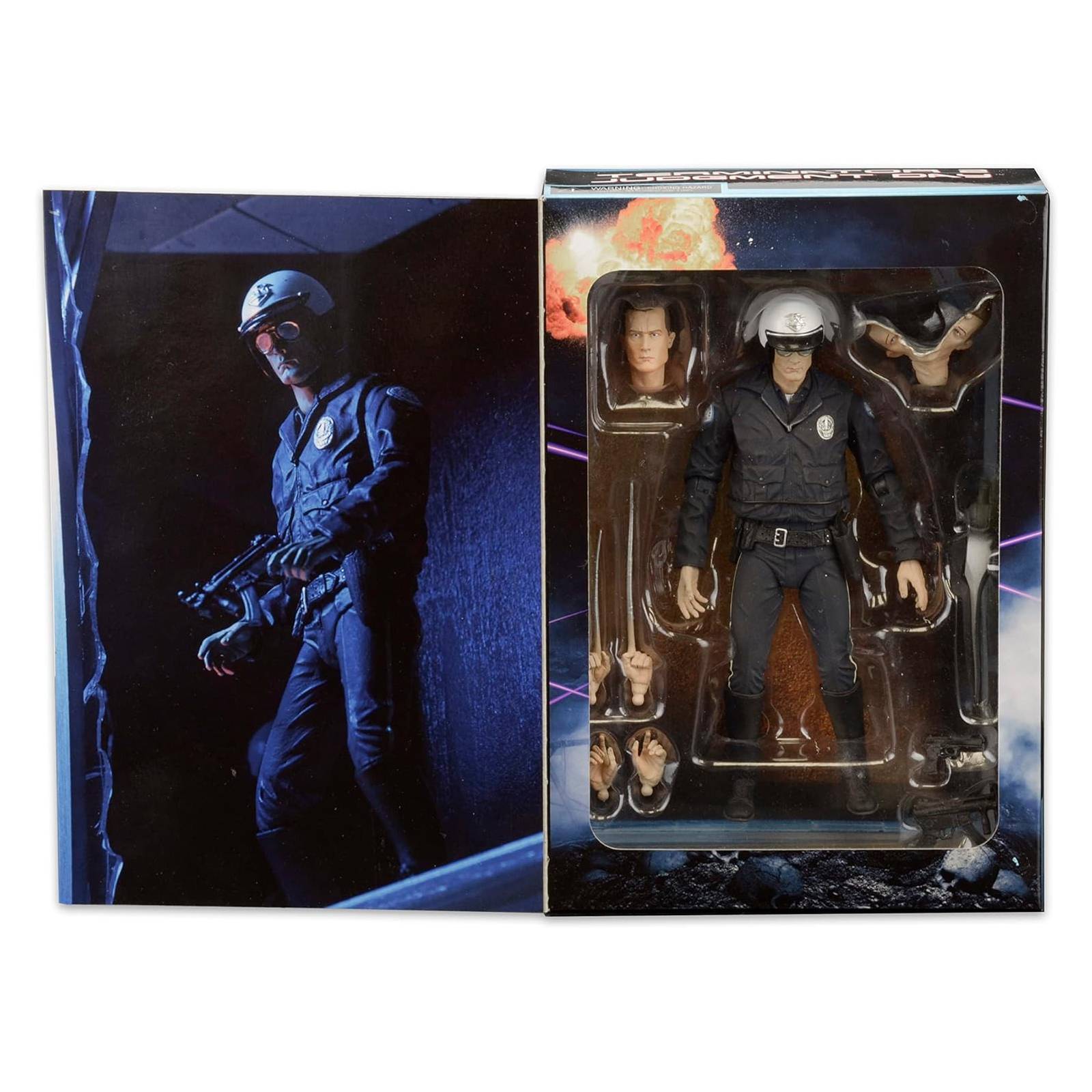 Neca Ultimate T-1000 Policía para Motocicleta Figura