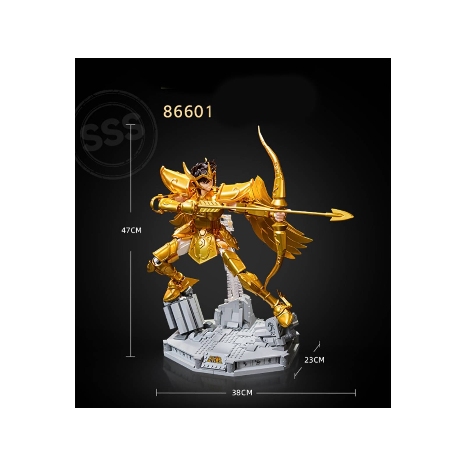 Figura Armable Saint Seiya Pantasy Sagitario Gold Archer Re1