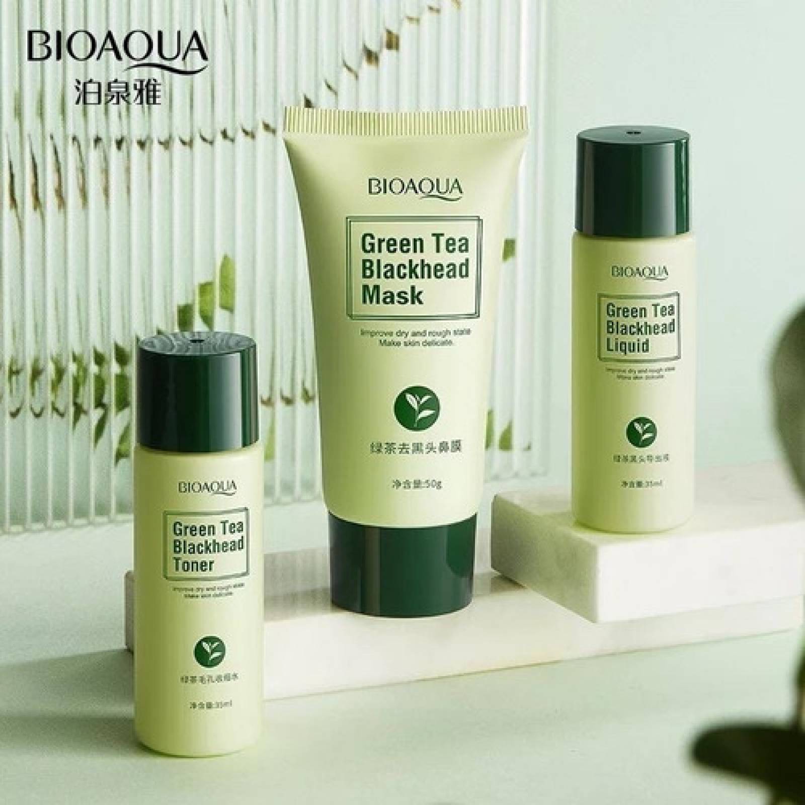 Set Mascarilla Té Verde 3 Pasos Elimina Puntos Negro