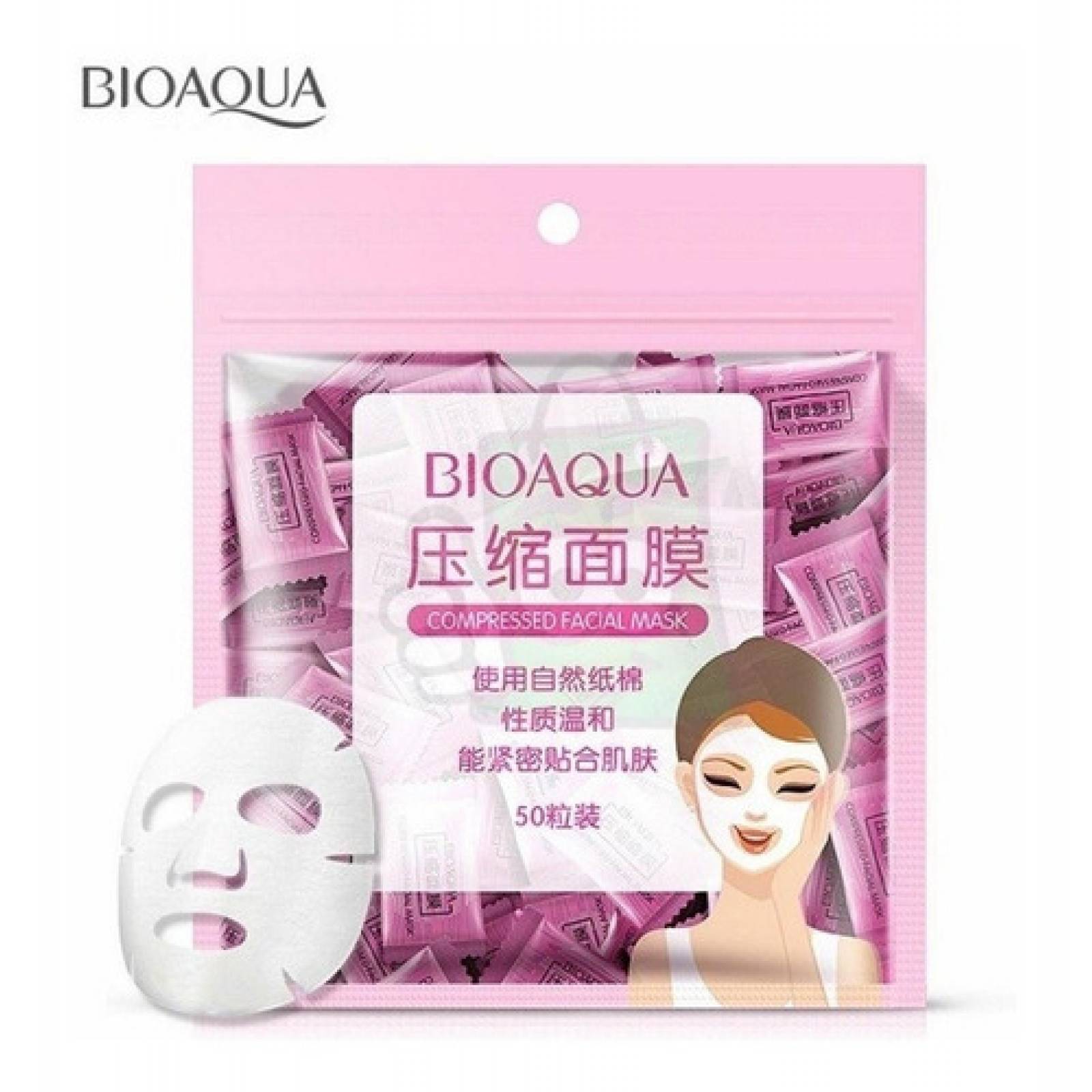 50 Mascarillas Faciales Comprimidas Secas Uso Suero