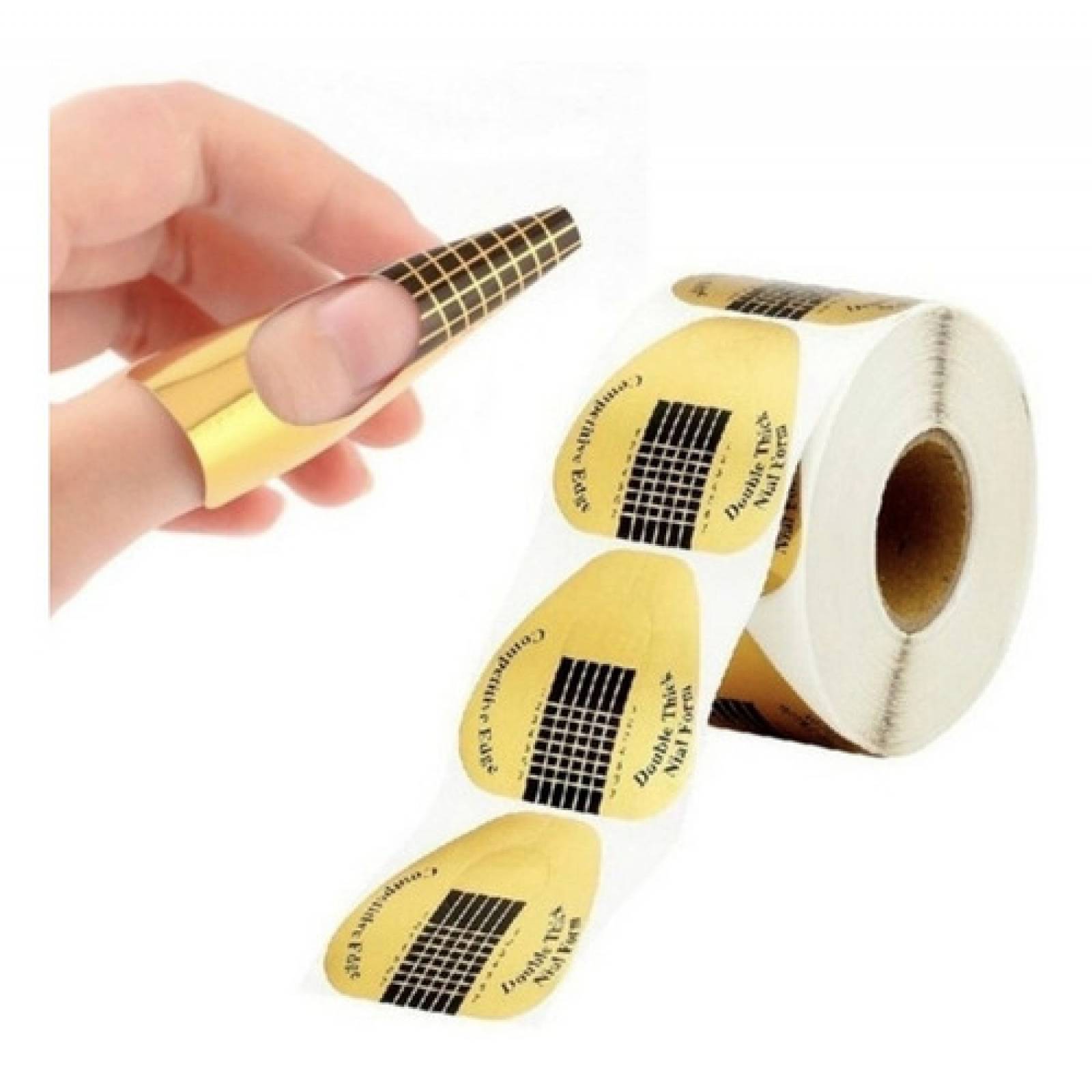 Rollo De Forma Escultural Para Uñas Acrílicas Gel 500pz
