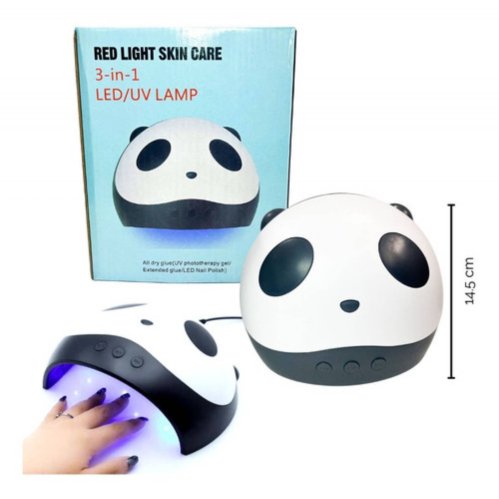 Lámpara Led/uv Panda 36 Watts - 12 Led´s - Secado Gelish