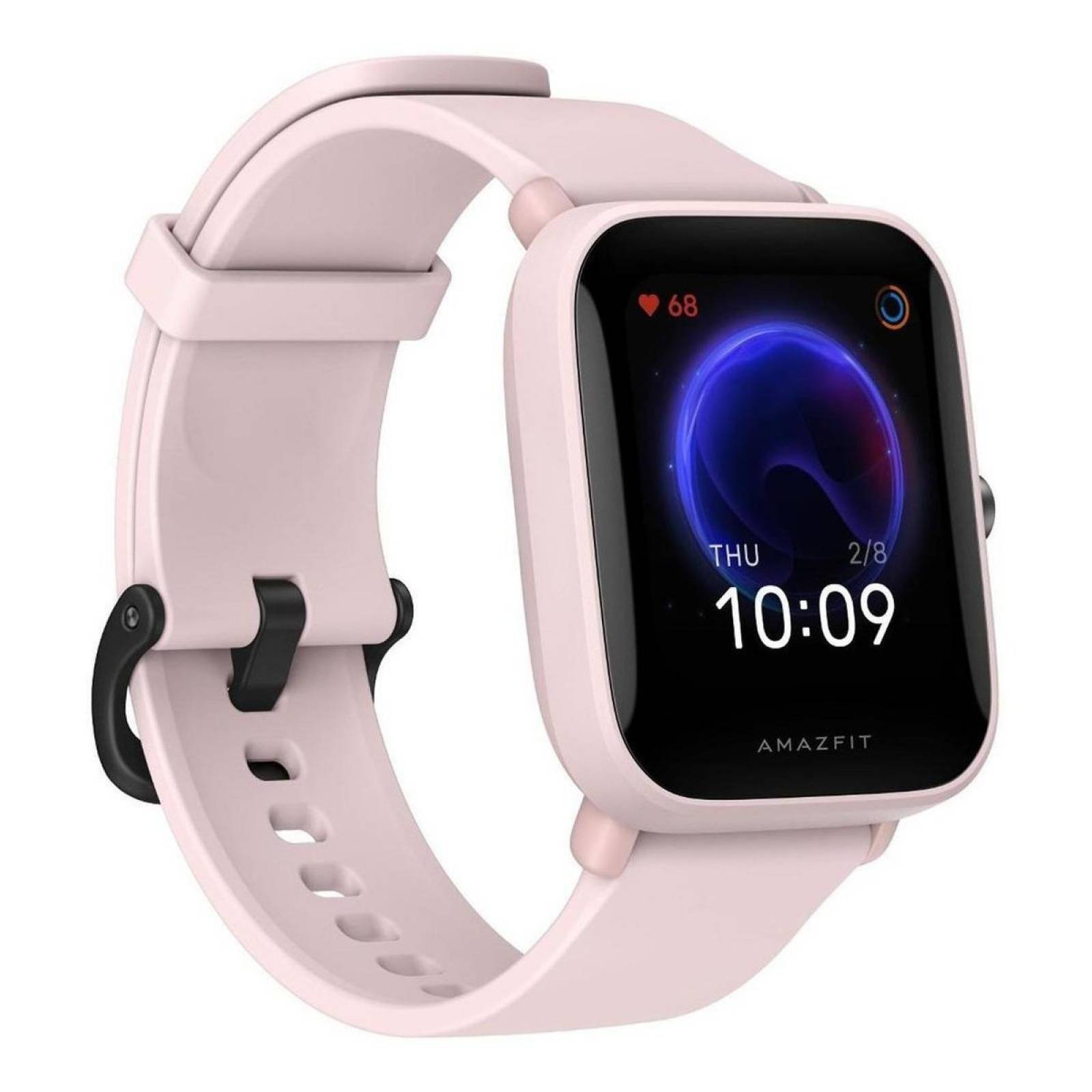 Smartwatch Amazfit Basic Bip U Pro 143  Caja De  Policarbonato Pink Malla  Pink De  Caucho De Silicona A2008