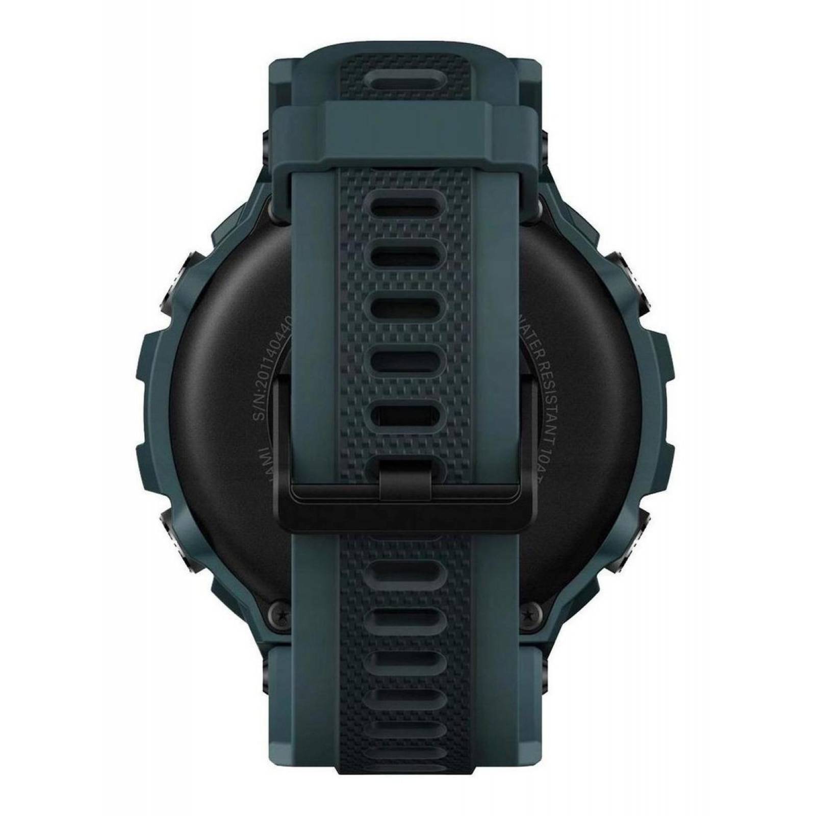 Smartwatch Amazfit Sport T rex Pro 13  Caja 477mm De  Policarbonato Steel Blue Malla  Steel Blue De  Silicona A2013