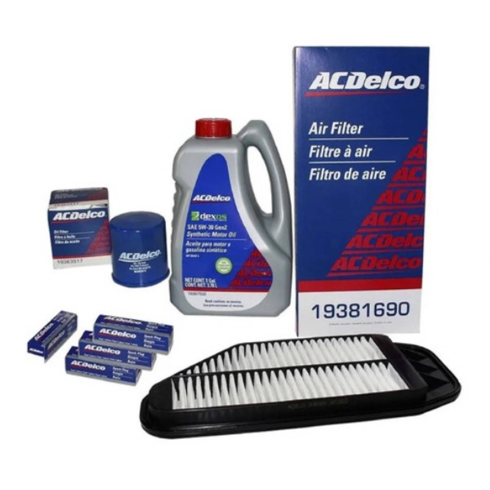 Kit Afinación Chevrolet Spark Classic 2016-2017 Aceite 5w30 Sintético