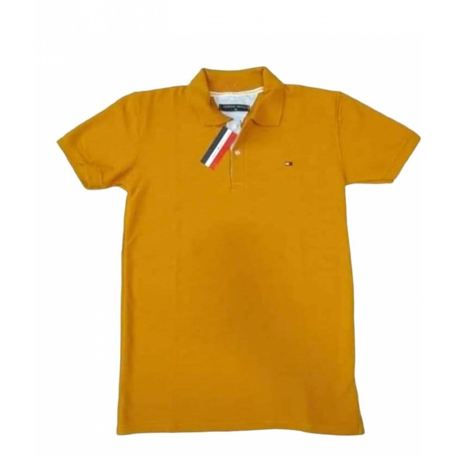 PLAYERA DE CABALLERO TIPO POLO COLOR MOSTAZA