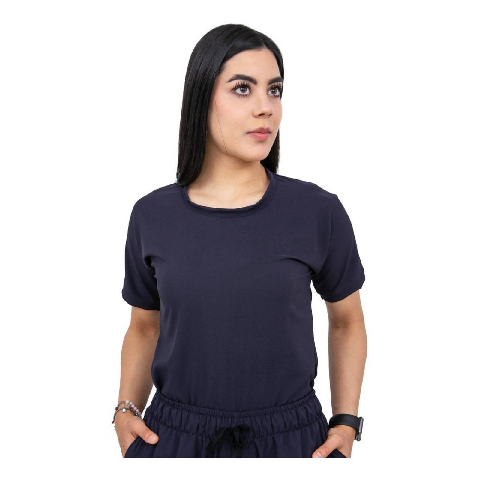 Uniforme Quirúrgico Stretch Azul Marino Antifluidos Mujer Jogger Scrubs del Cupatitzio
