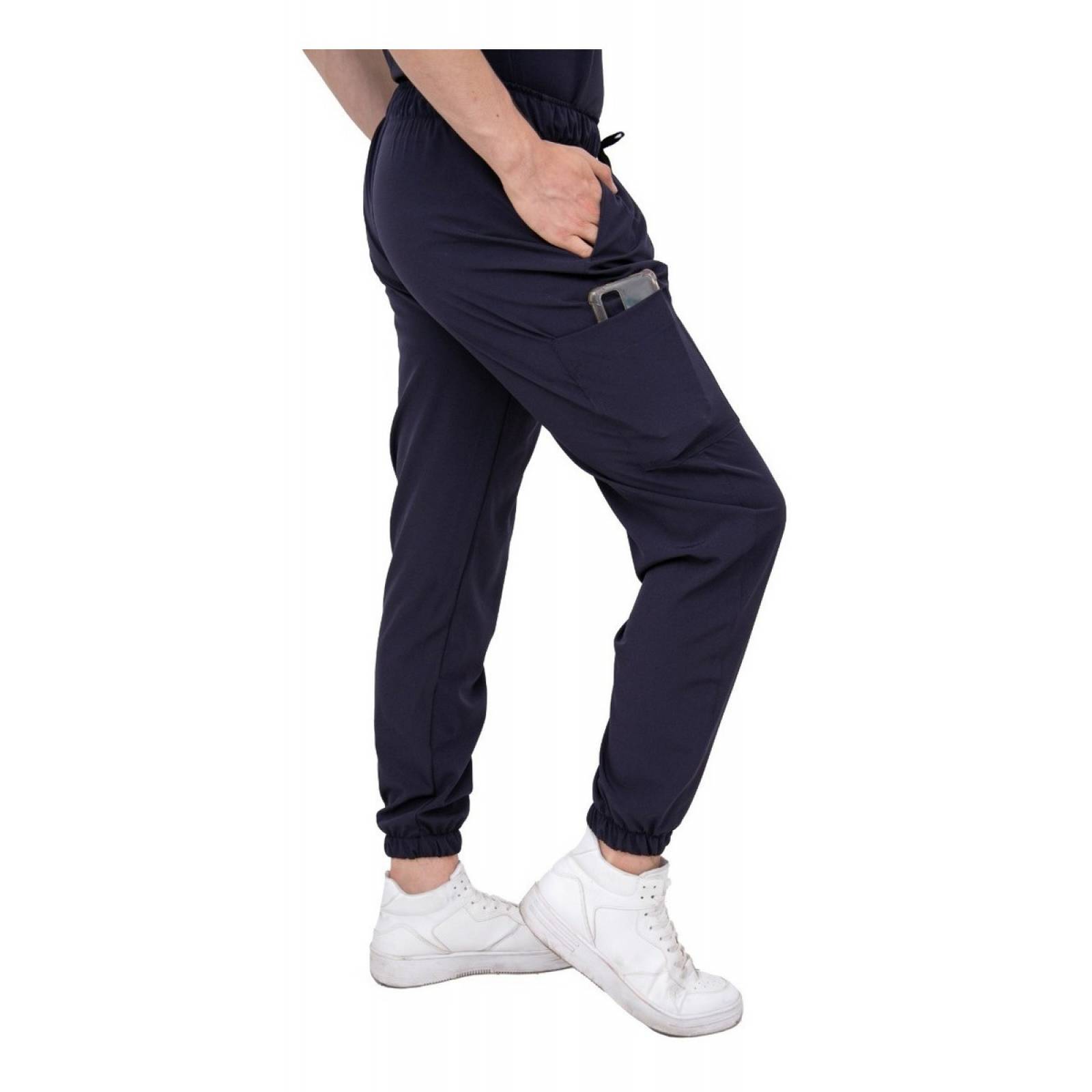 Uniforme Quirúrgico Antifluidos Hombre Azul Marino Jogger Scrubs del Cupatitzio