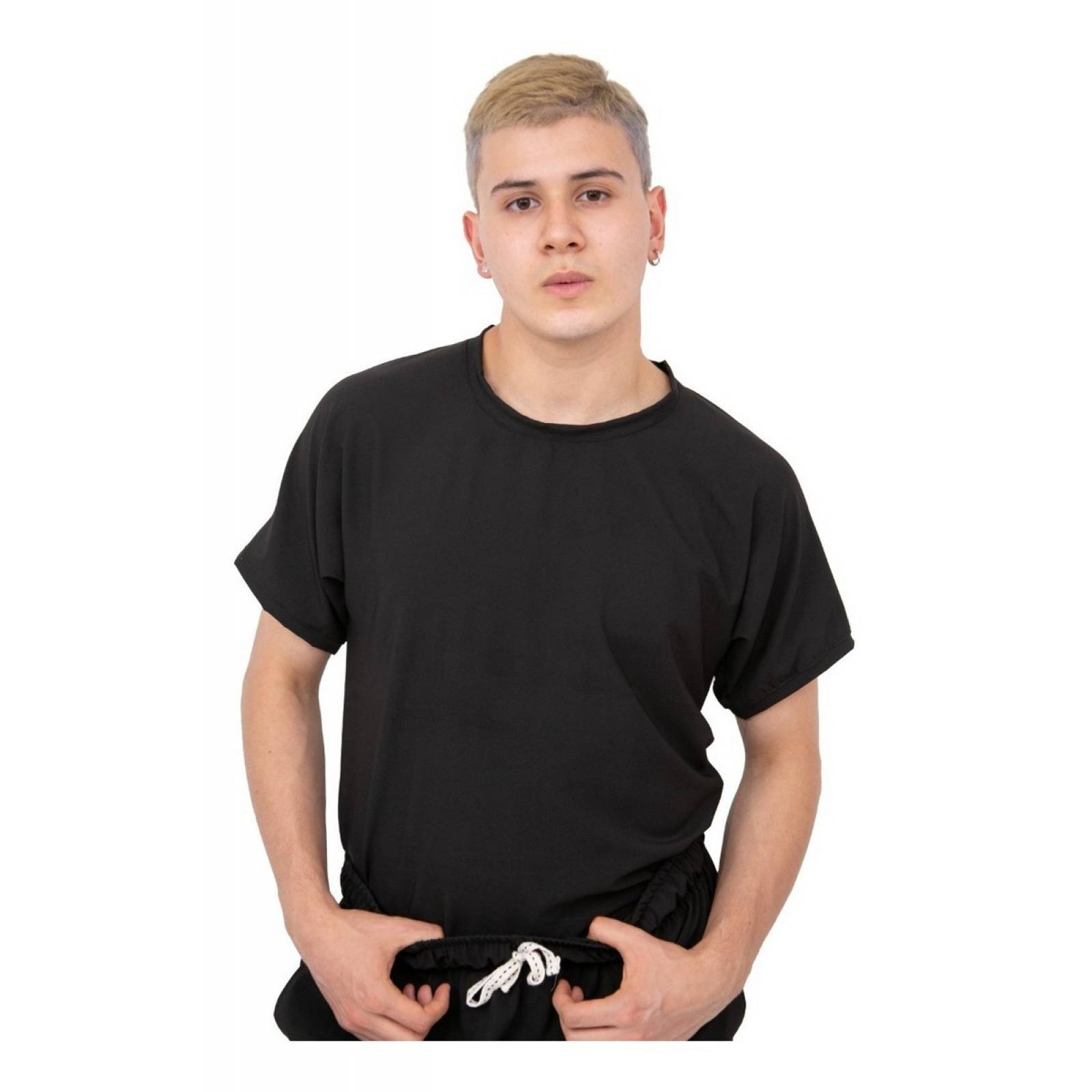 Uniforme Quirúrgico Antifluidos Hombre Negro Jogger Scrubs del Cupatitzio