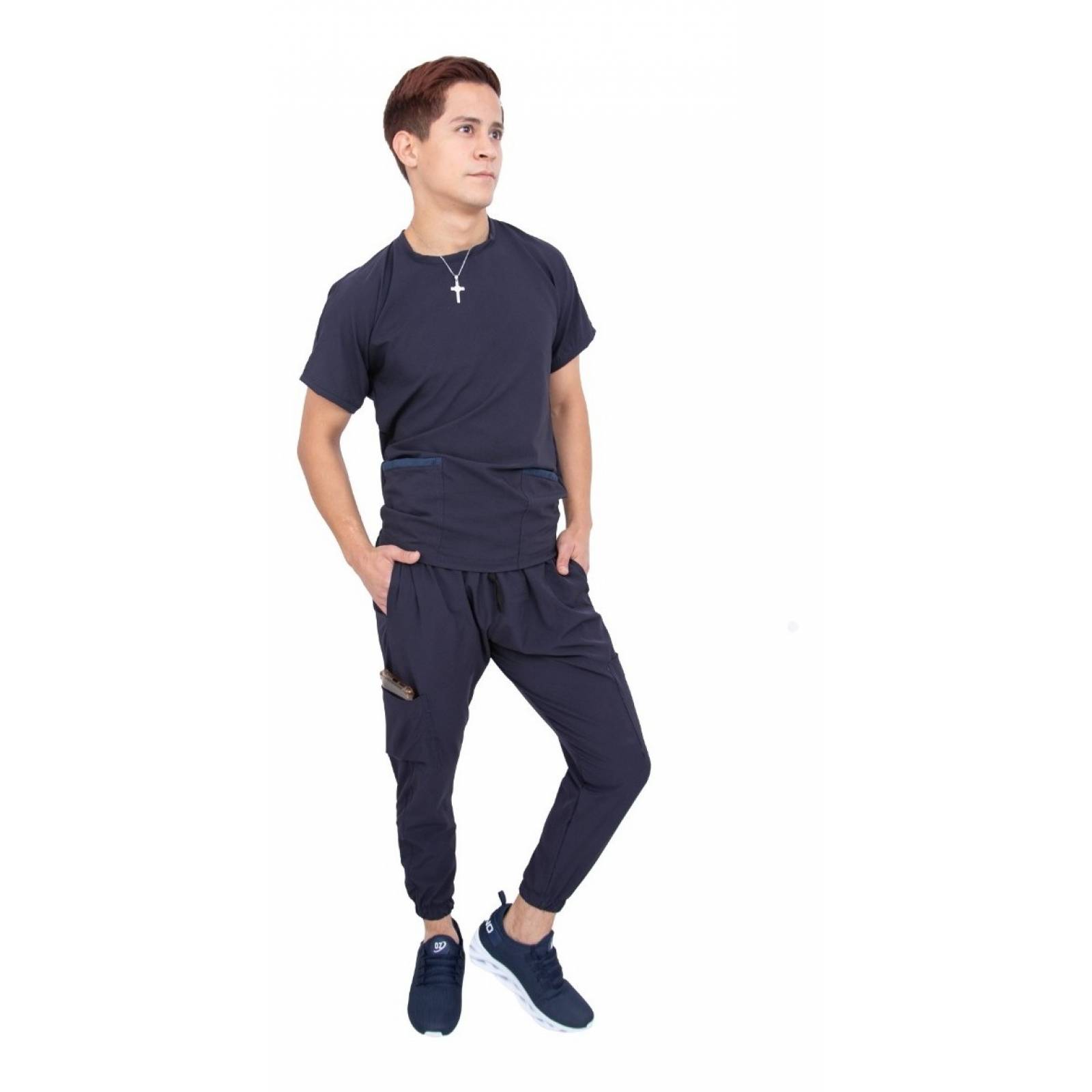 Traje Quirúrgico Hombre Azul Marino Jogger Antifluidos Scrubs del Cupatitzio