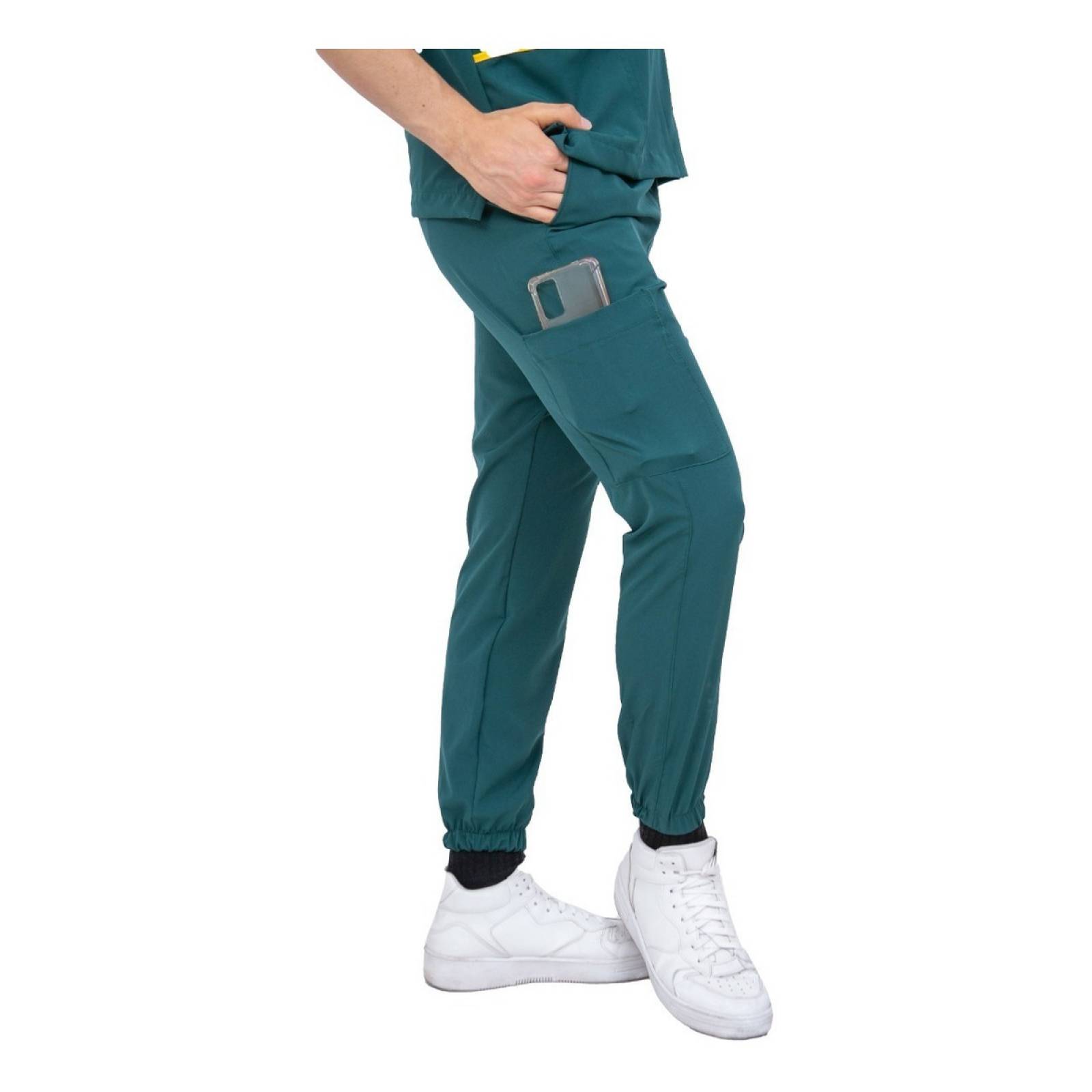 Pijama Quirúrgica Jogger Antifluido Hombre Verde Scrubs del Cupatitzio