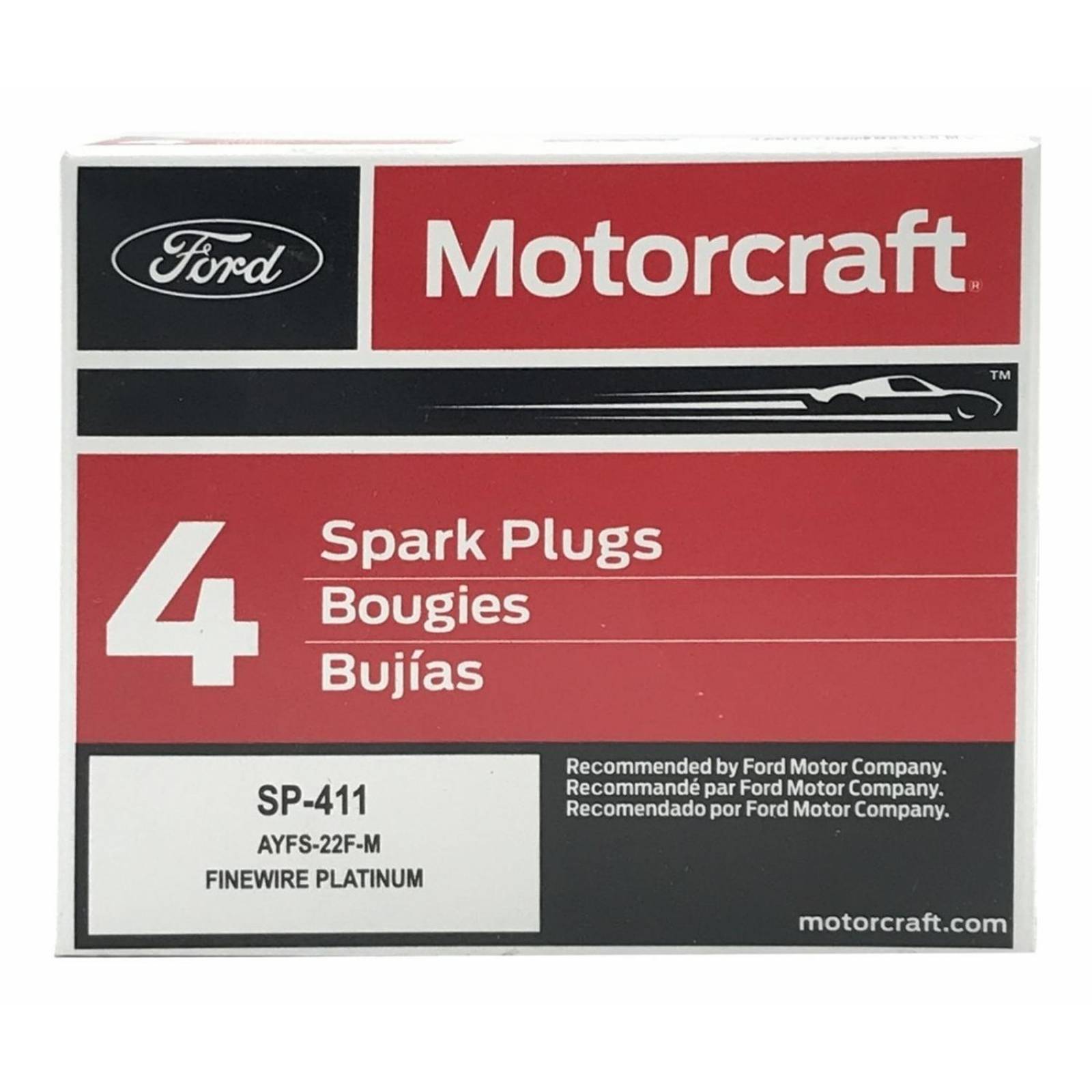 Caja Bujía Platino 4 Piezas MOTORCRAFT AYFS22FM
