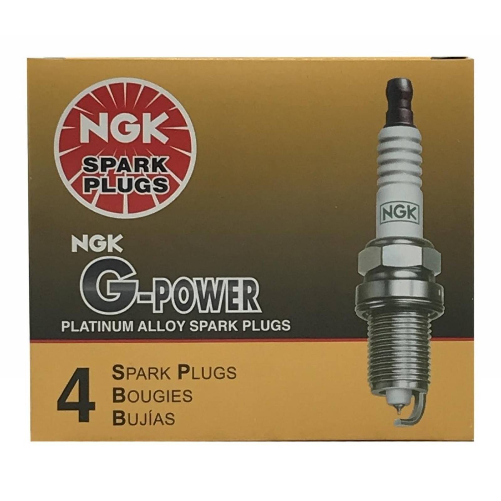 Caja Bujía Platino 4 Piezas NGK GR4GP