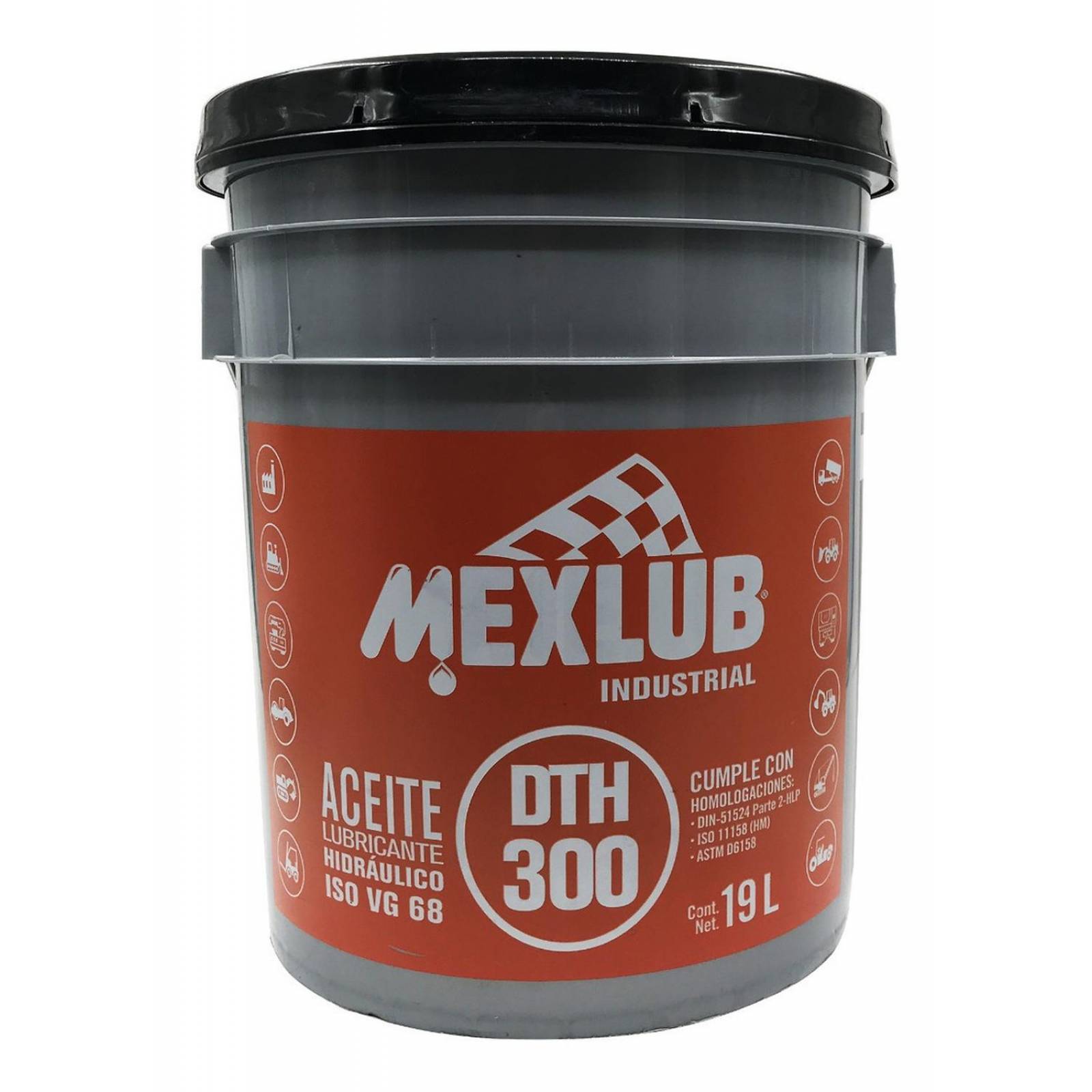 Aceite Hidraulico MEXLUB DTH300 Cubeta 19 Litros