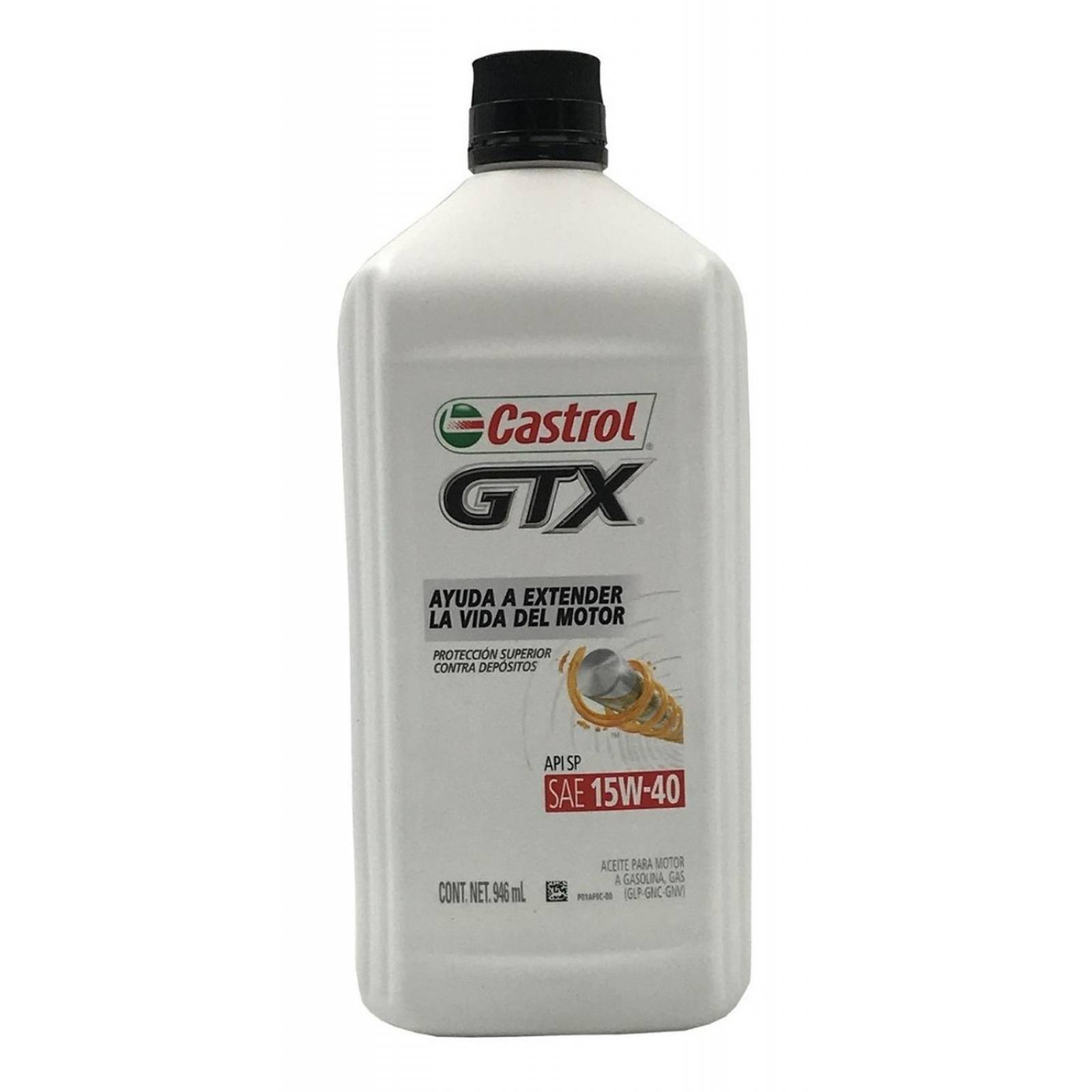Aceite Mineral CASTROL 15W40 1 Litro 