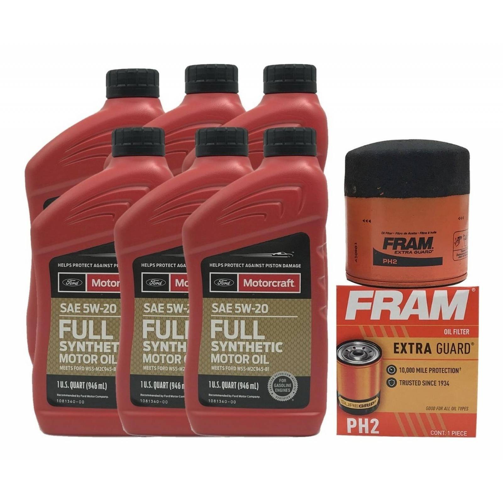 Kit para Cambio de Aceite Sintetico MOTORCRAFT 5W20 Ranger 2.5L 
