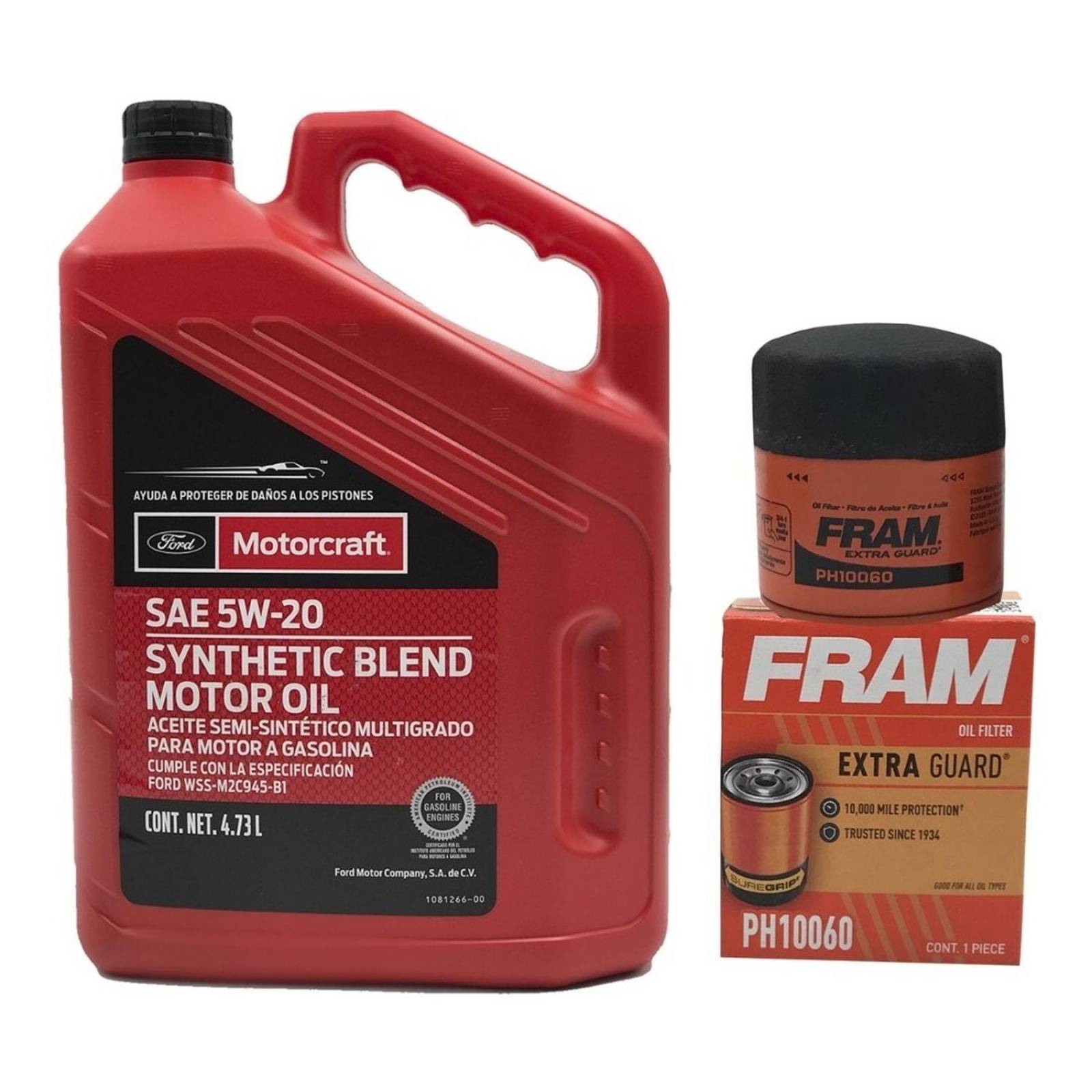 Kit Para Cambio de Aceite Semi Sintetico MOTORCRAFT 5W20 Journey 2.4L 