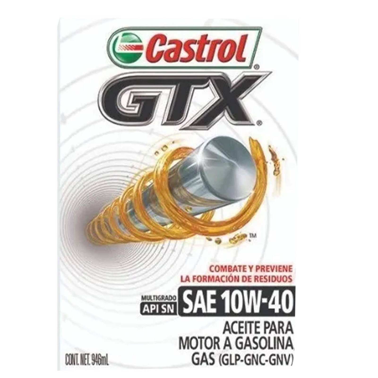 Aceite de Motor Mineral CASTROL 10W40 1 Litro
