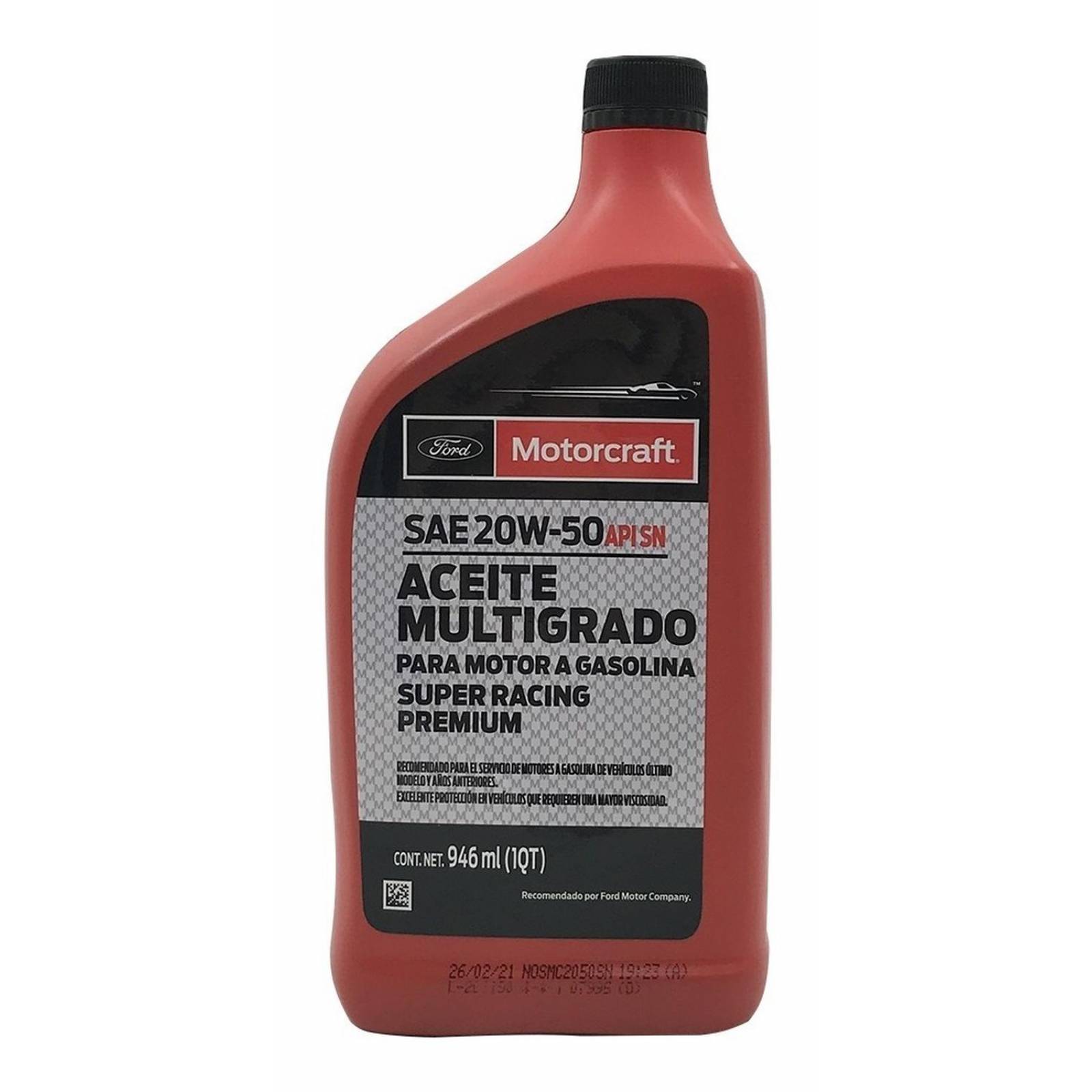 Aceite de Motor 20w50 Multigrado Motorcraft