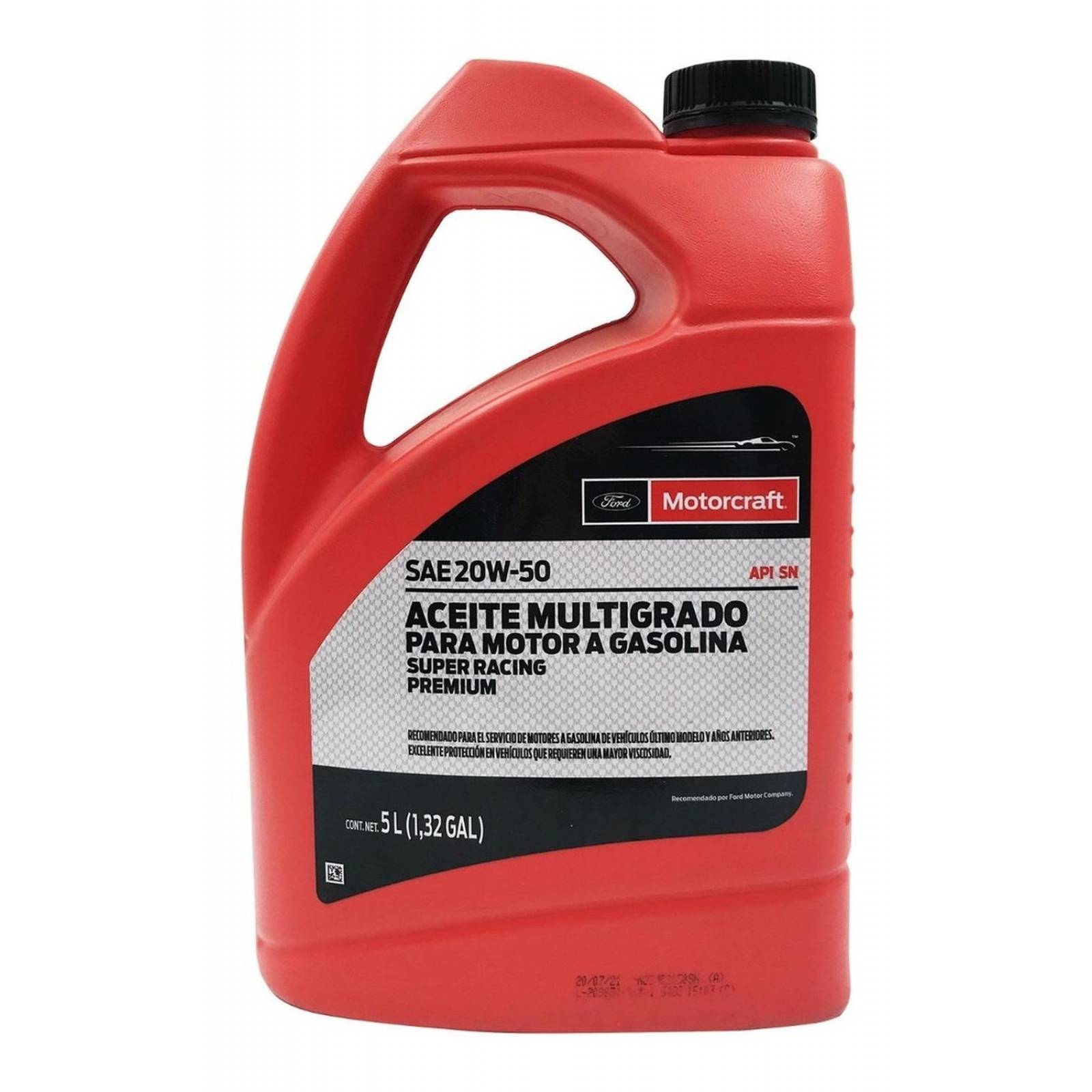 Aceite de Motor Multigrado 20w50 4.73 Litros Motorcraft Super Racing 