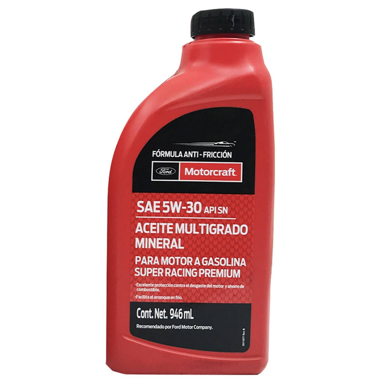 Aceite de motor 5w30 946 ML Motorcraft  Super Racing Premium 