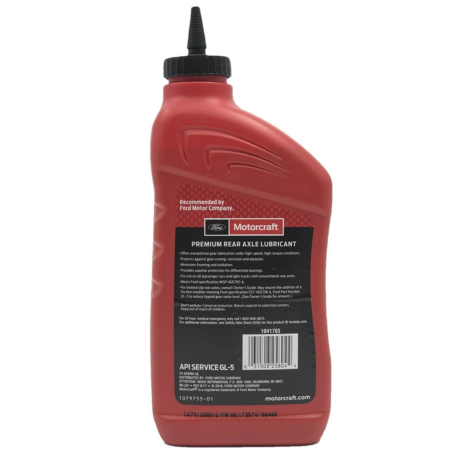 Aceite de Transmisión 80w90 Motorcraft Premium Rear Axle 