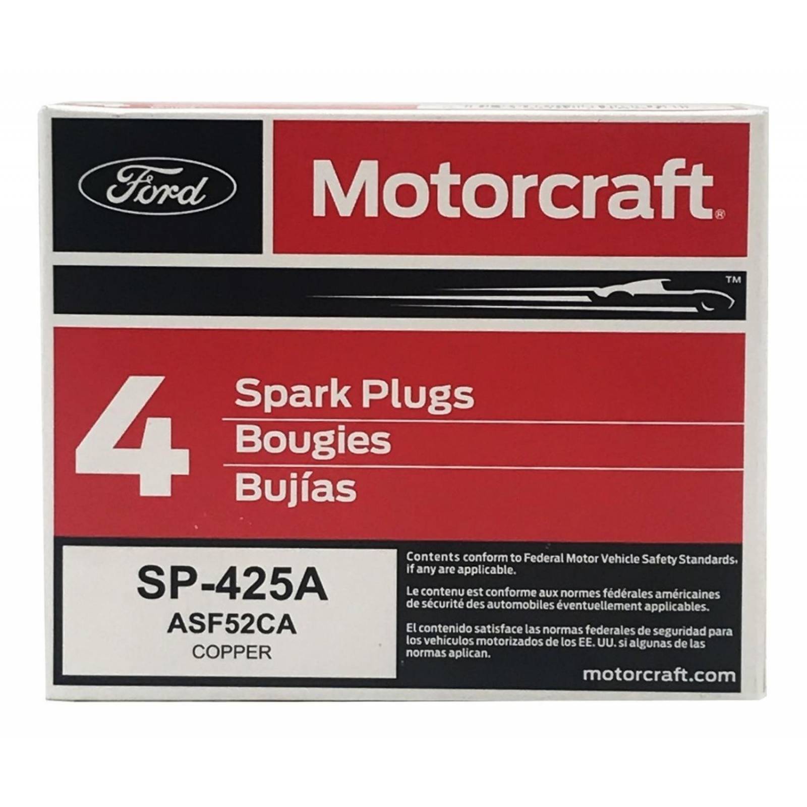 Caja Bujia Convencional 4 Piezas Motorcraft ASF52CA 