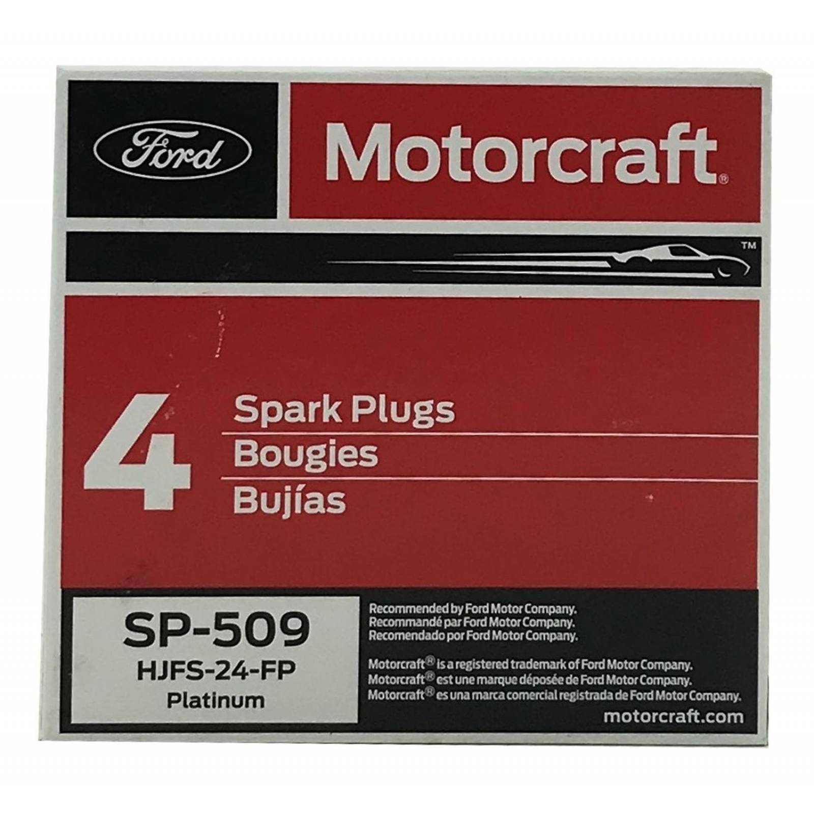 Caja Bujía Platino 4 Piezas Motorcraft HJFS24FP 