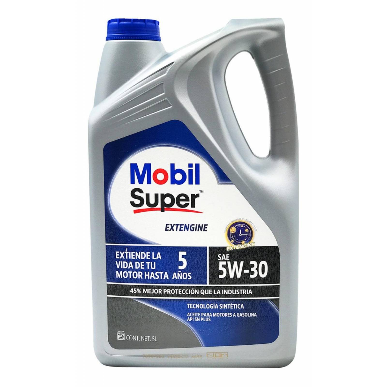 Aceite de Motor 5w30 5 Litros Mobil Super Extengine Dorado Garrafa 5w30