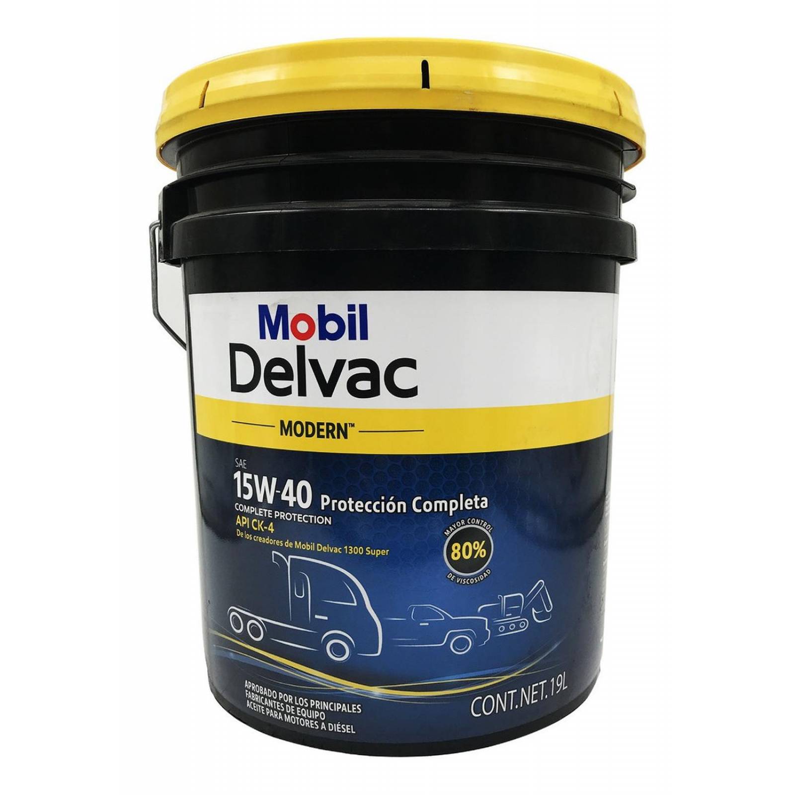 Cubeta Aceite 15w40 Ck-4 19l Mobil Delvac 