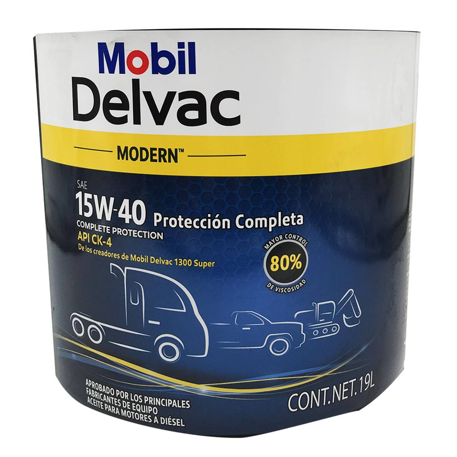 Cubeta Aceite 15w40 Ck-4 19l Mobil Delvac 