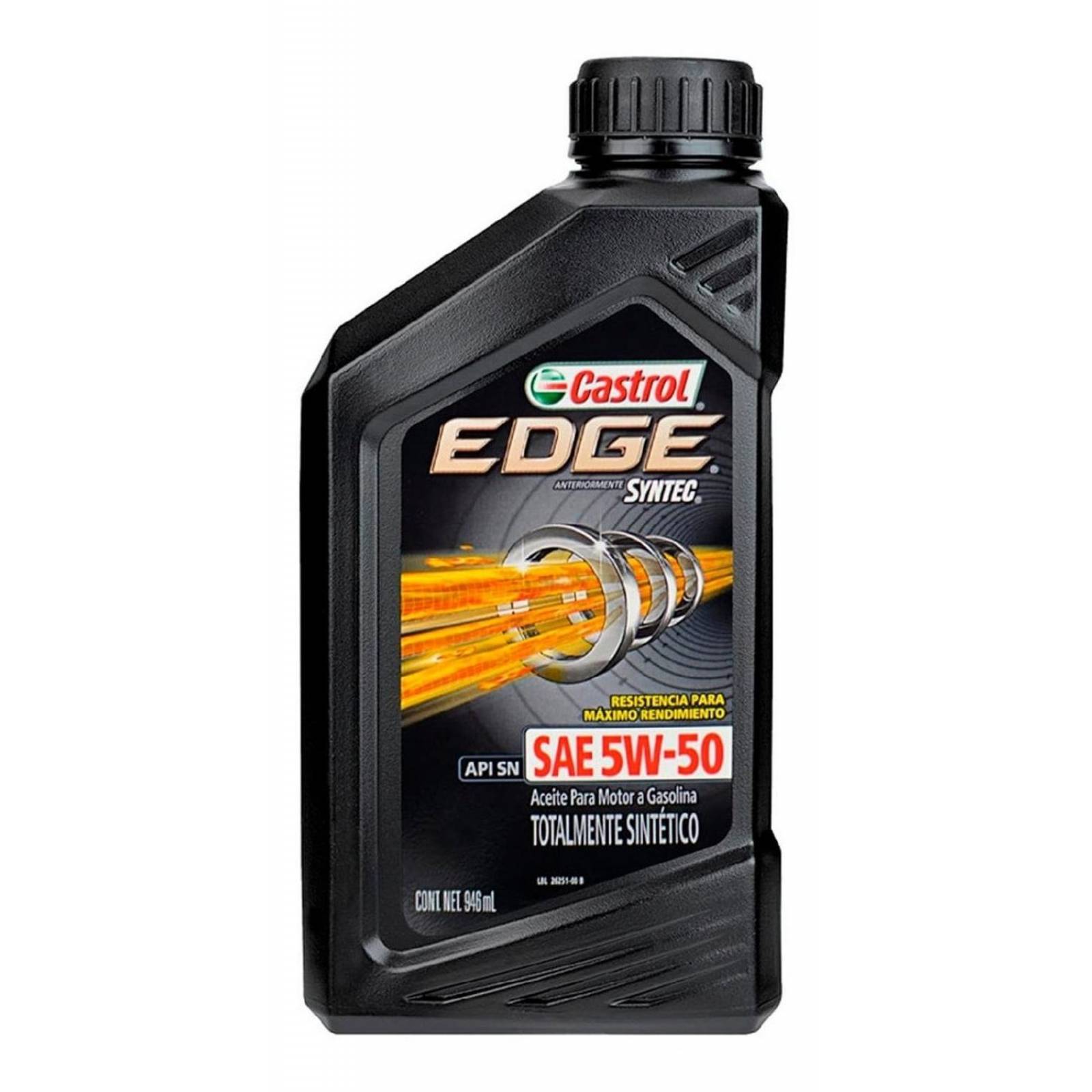 Aceite de Motor Sintetico 5w50 946 Ml Castrol Edge 