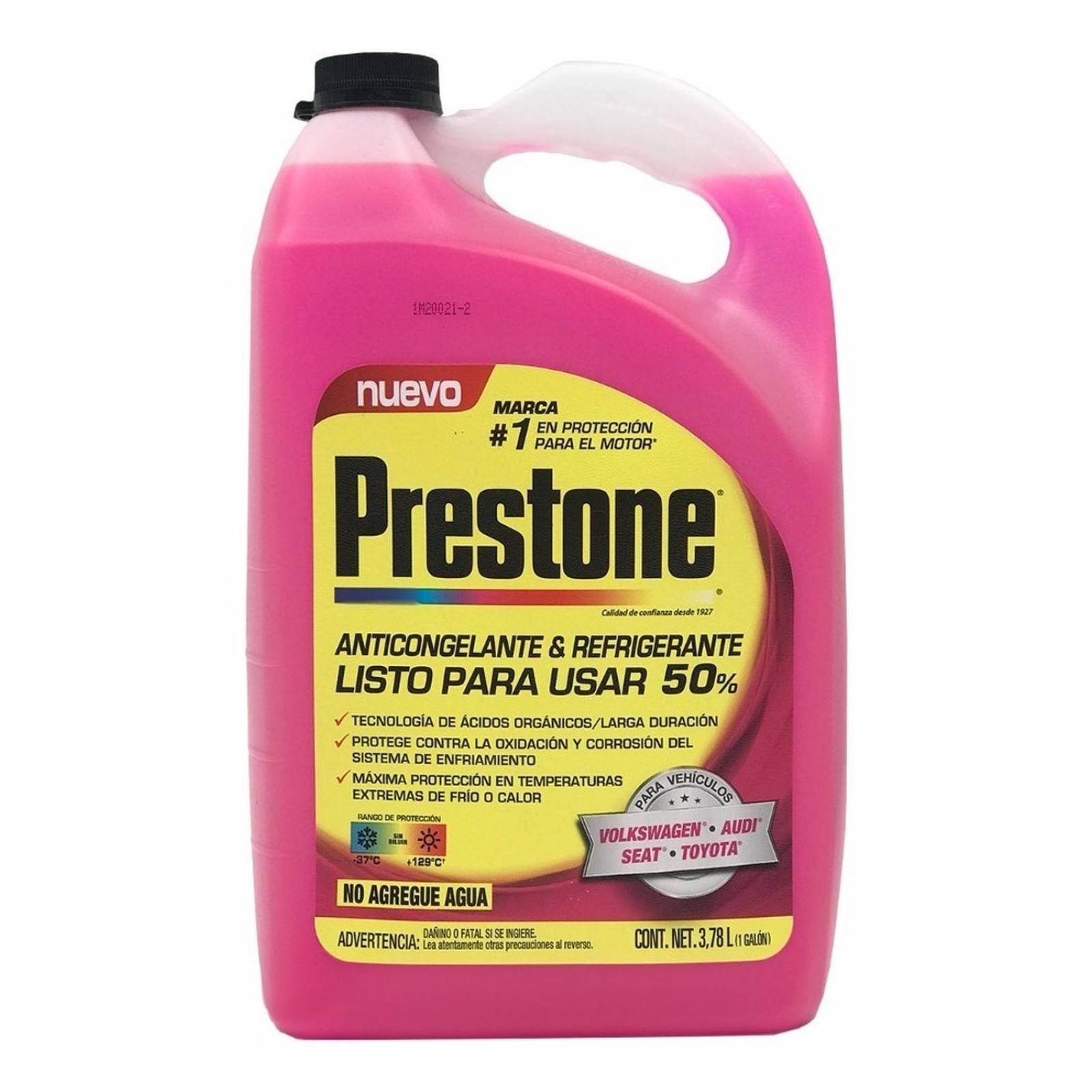 Anticongelante 3.78 Litros Prestone 50% Rosa 