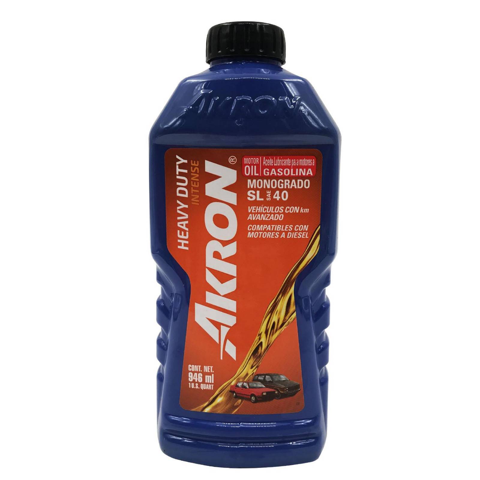 Aceite de Motor SAE 40 946 ml AKRON Heavy Duty Intense 