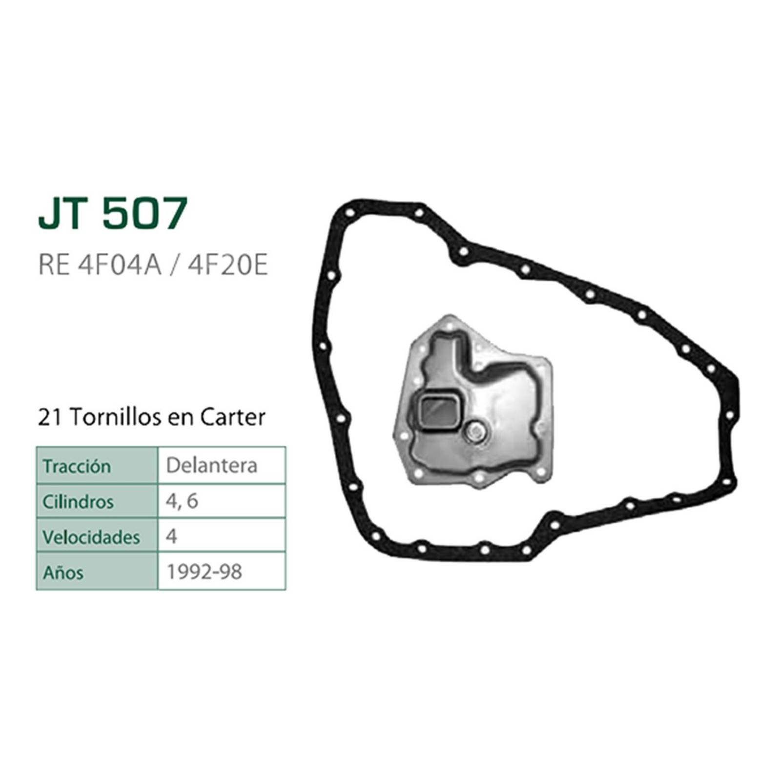Filtro y Empaque para Transmisión Automática 4F03A Chromite JT-504 
